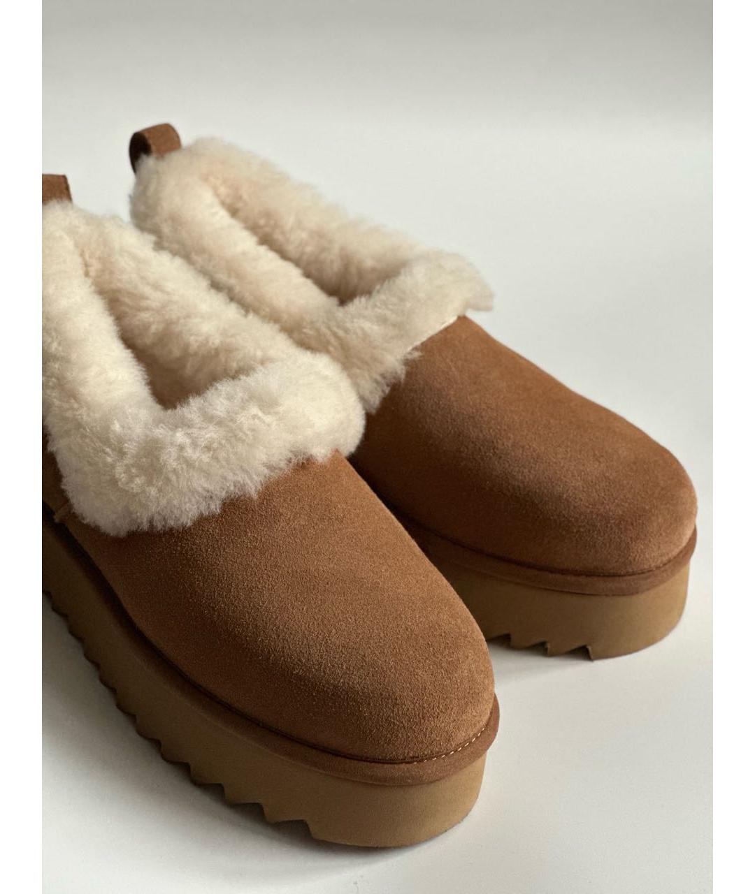 UGG AUSTRALIA Коричневые замшевые ботинки, фото 3