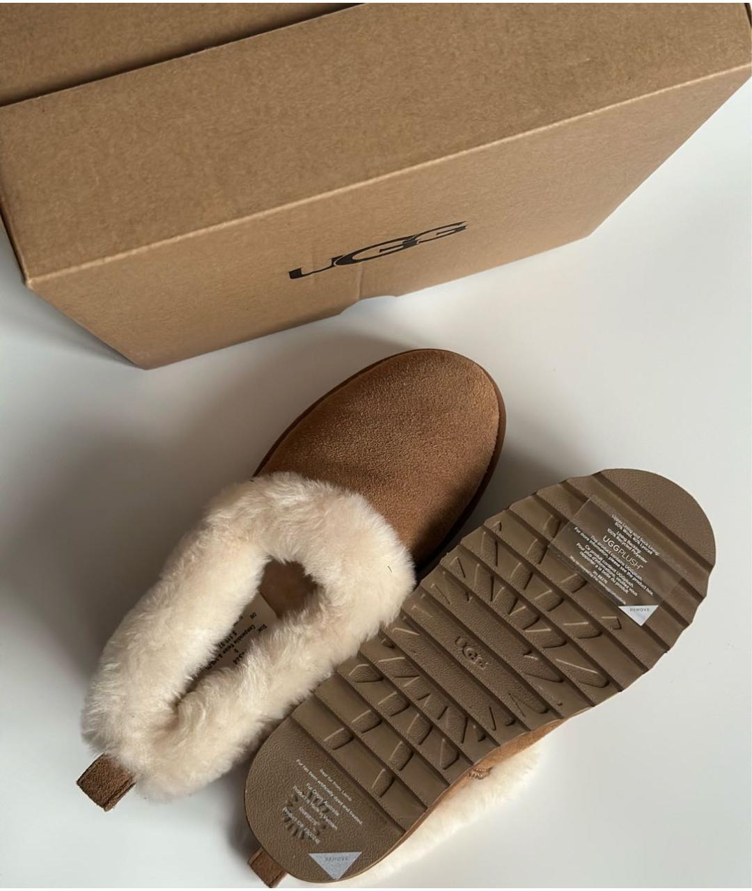 UGG AUSTRALIA Коричневые замшевые ботинки, фото 5