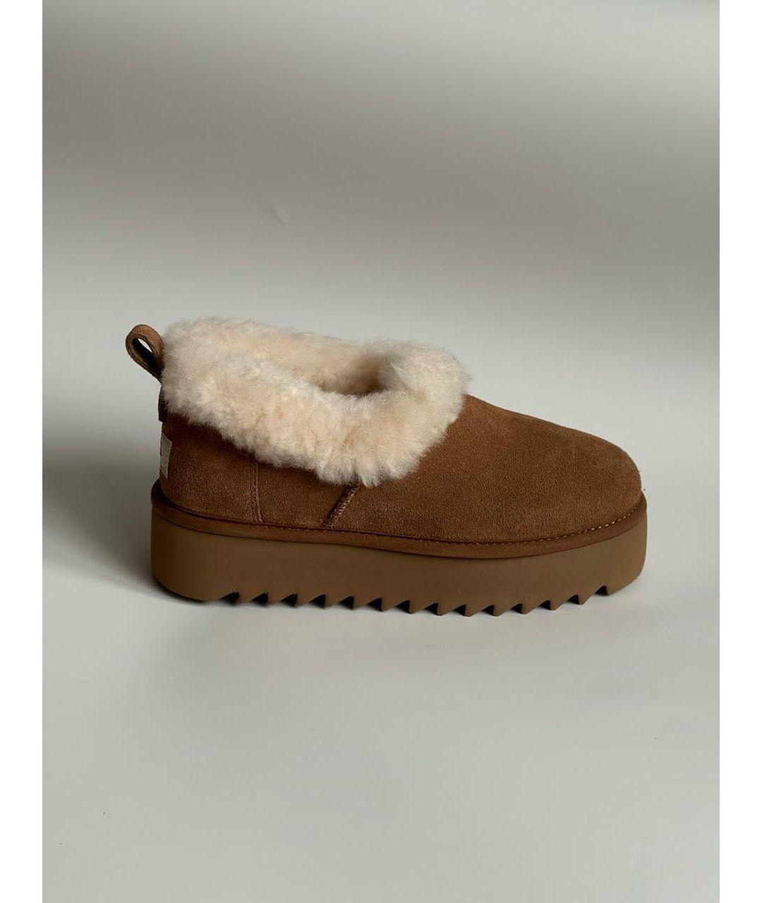 UGG AUSTRALIA Коричневые замшевые ботинки, фото 8