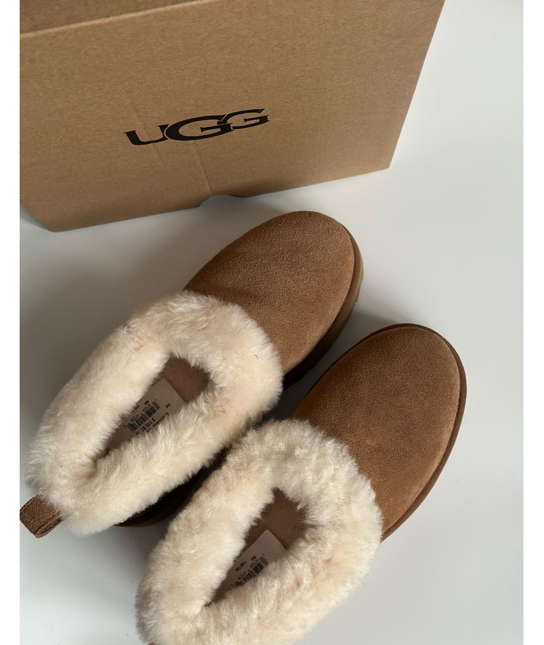 UGG AUSTRALIA Коричневые замшевые ботинки, фото 2