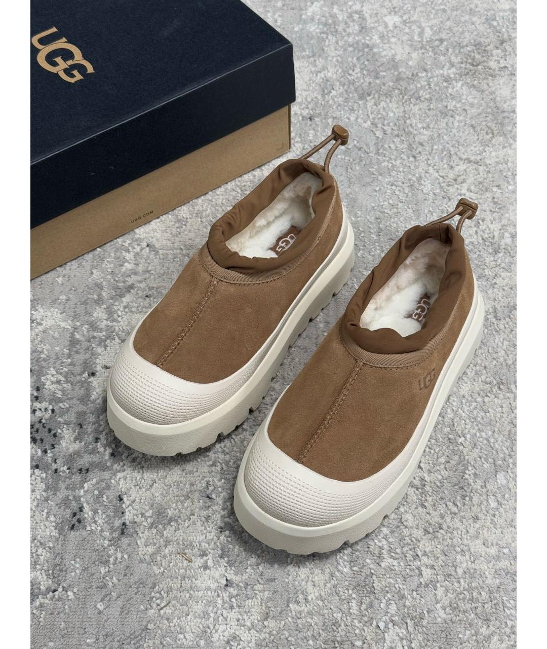 UGG AUSTRALIA Коричневые низкие ботинки, фото 3