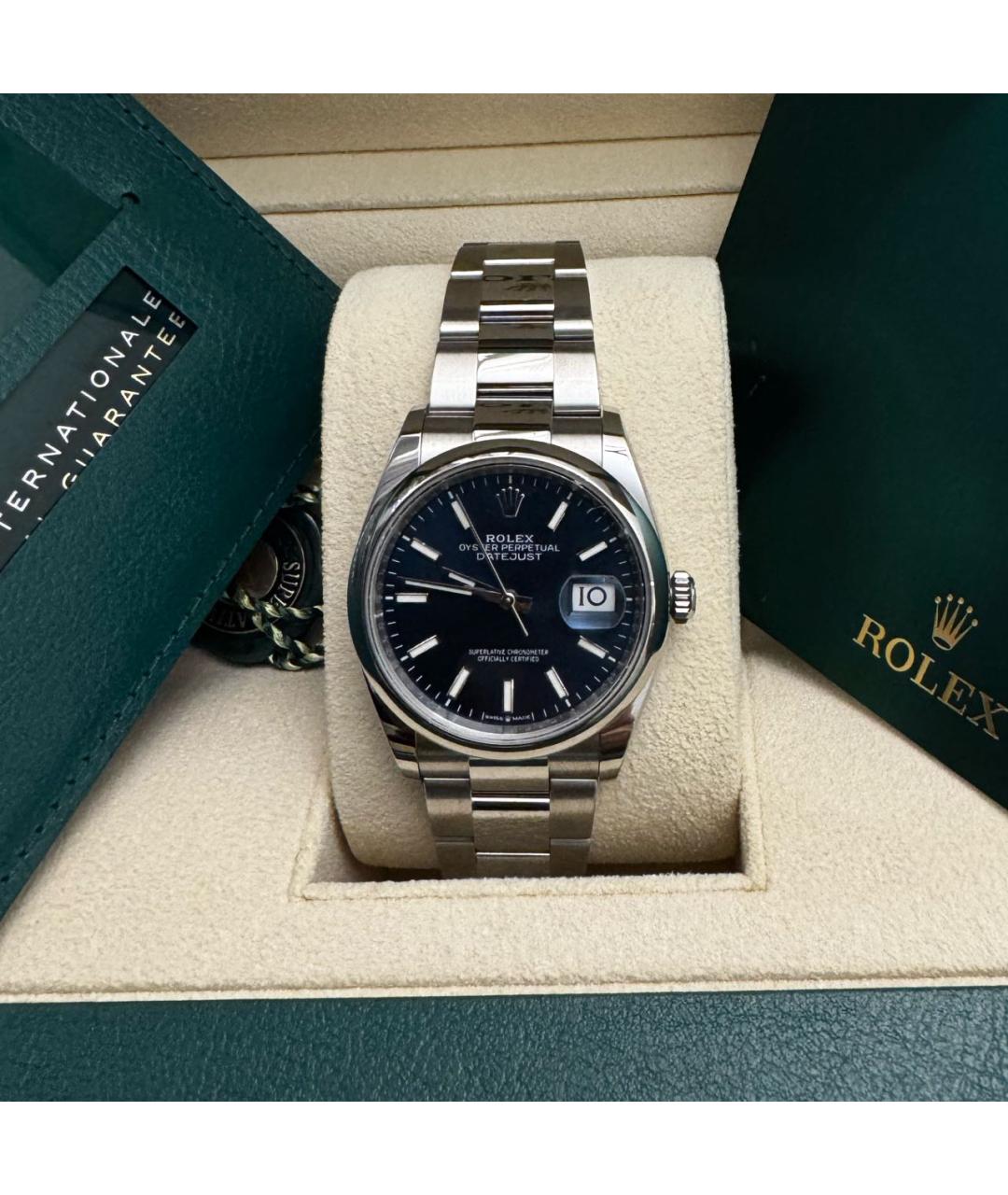 ROLEX Синие металлические часы, фото 3