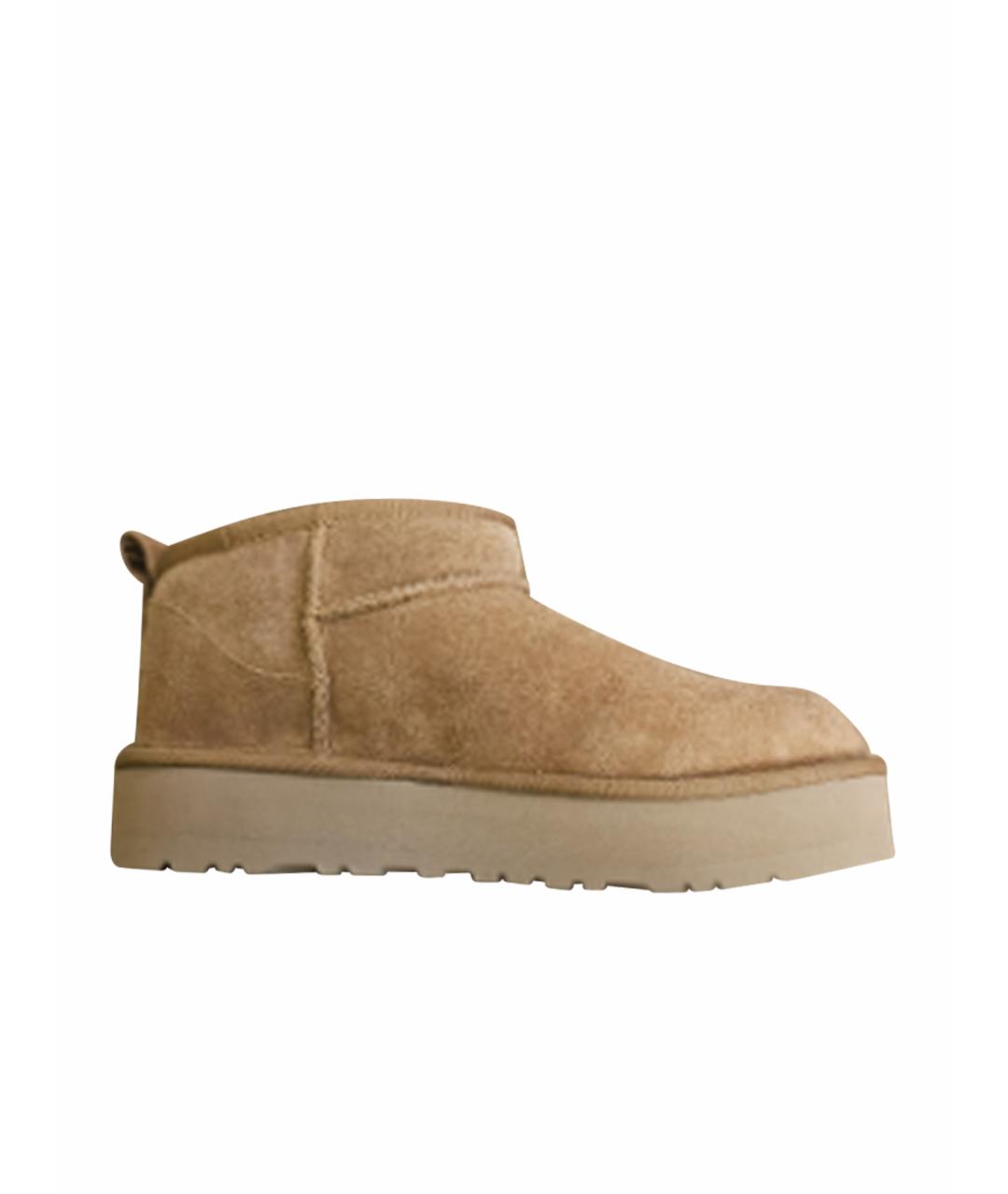 UGG AUSTRALIA Бежевые замшевые ботинки, фото 1