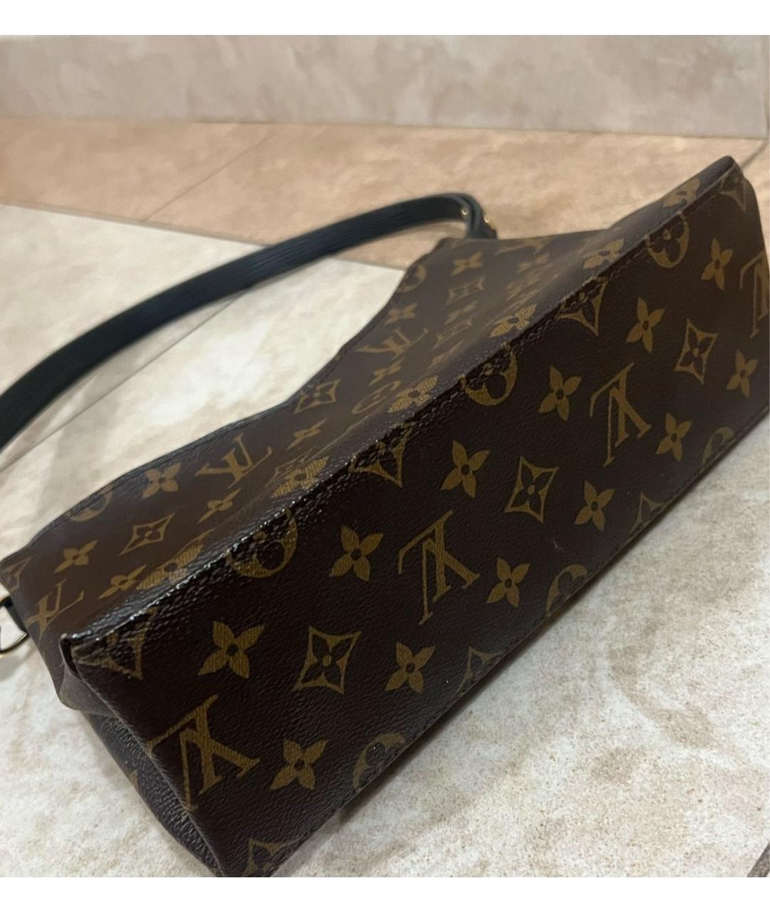 LOUIS VUITTON Коричневая сумка с короткими ручками, фото 3