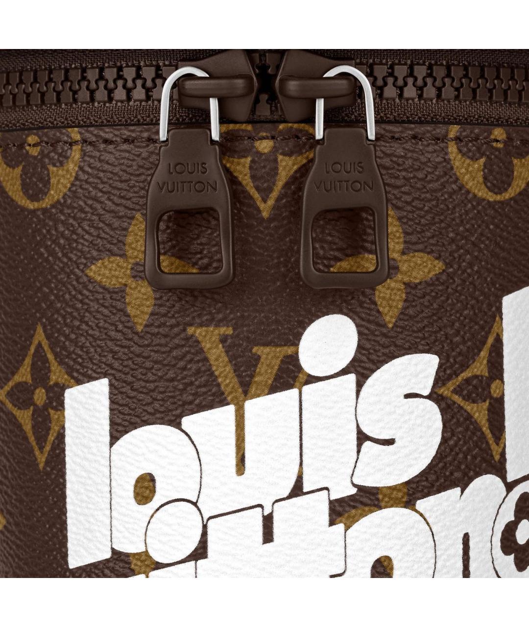 LOUIS VUITTON Коричневая кожаная сумка на плечо, фото 5