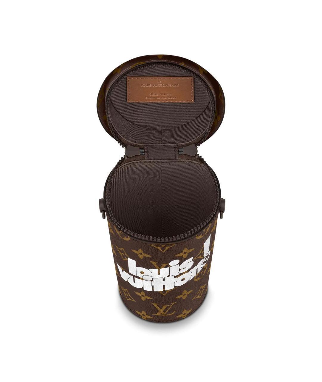 LOUIS VUITTON Коричневая кожаная сумка на плечо, фото 3