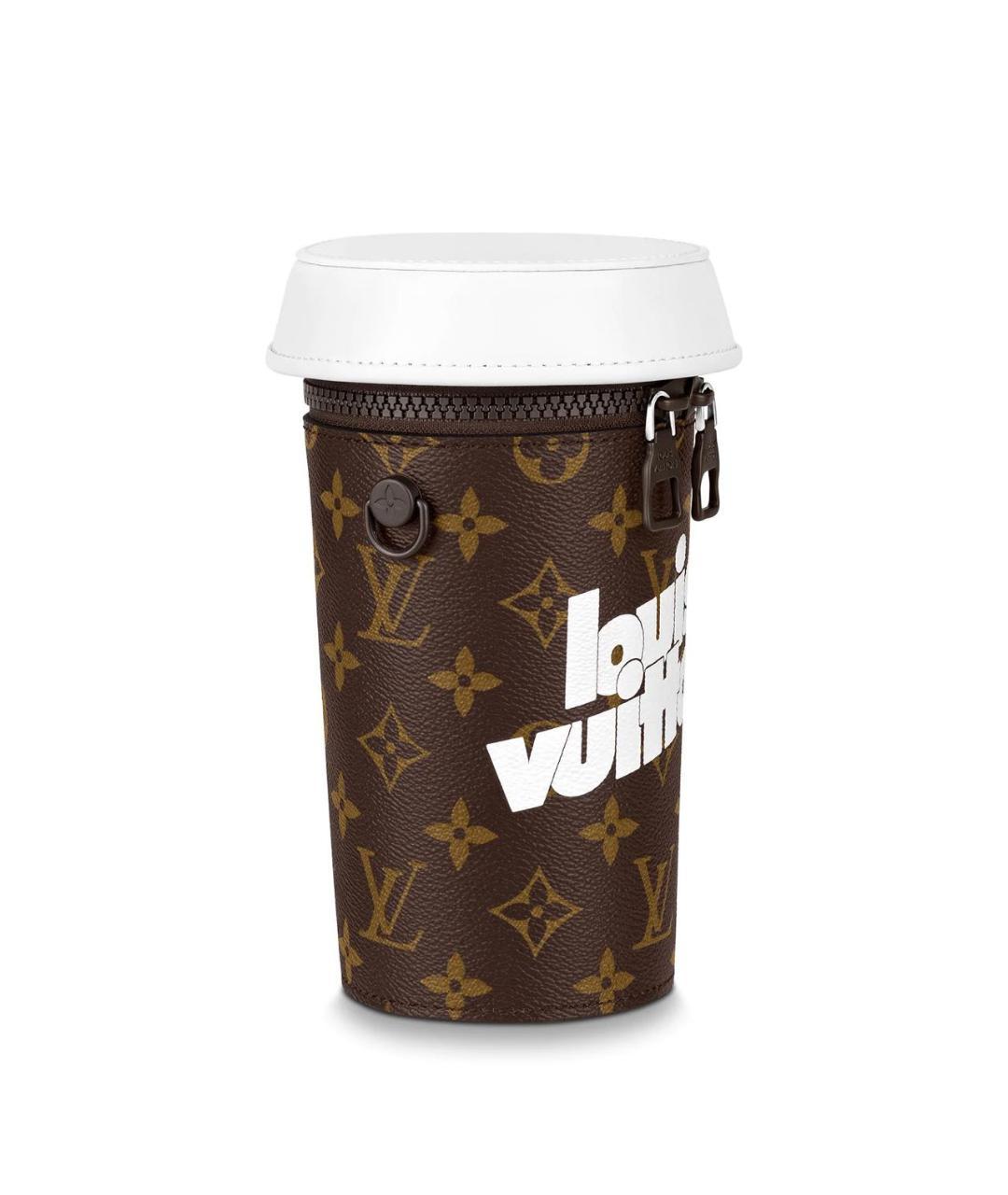 LOUIS VUITTON Коричневая кожаная сумка на плечо, фото 2