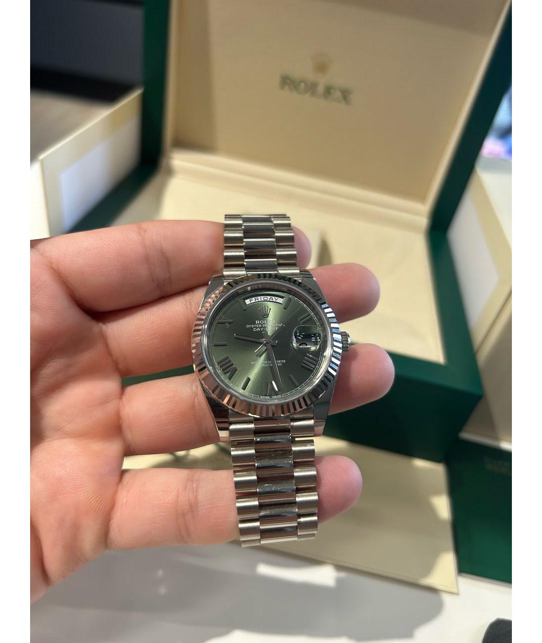 ROLEX Часы из белого золота, фото 3