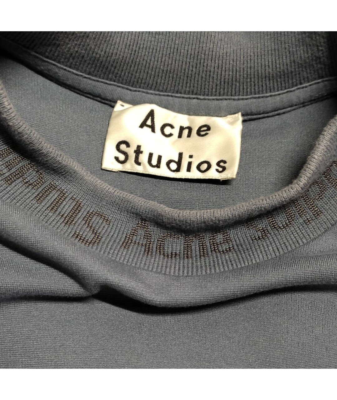 ACNE STUDIOS Серая футболка, фото 4