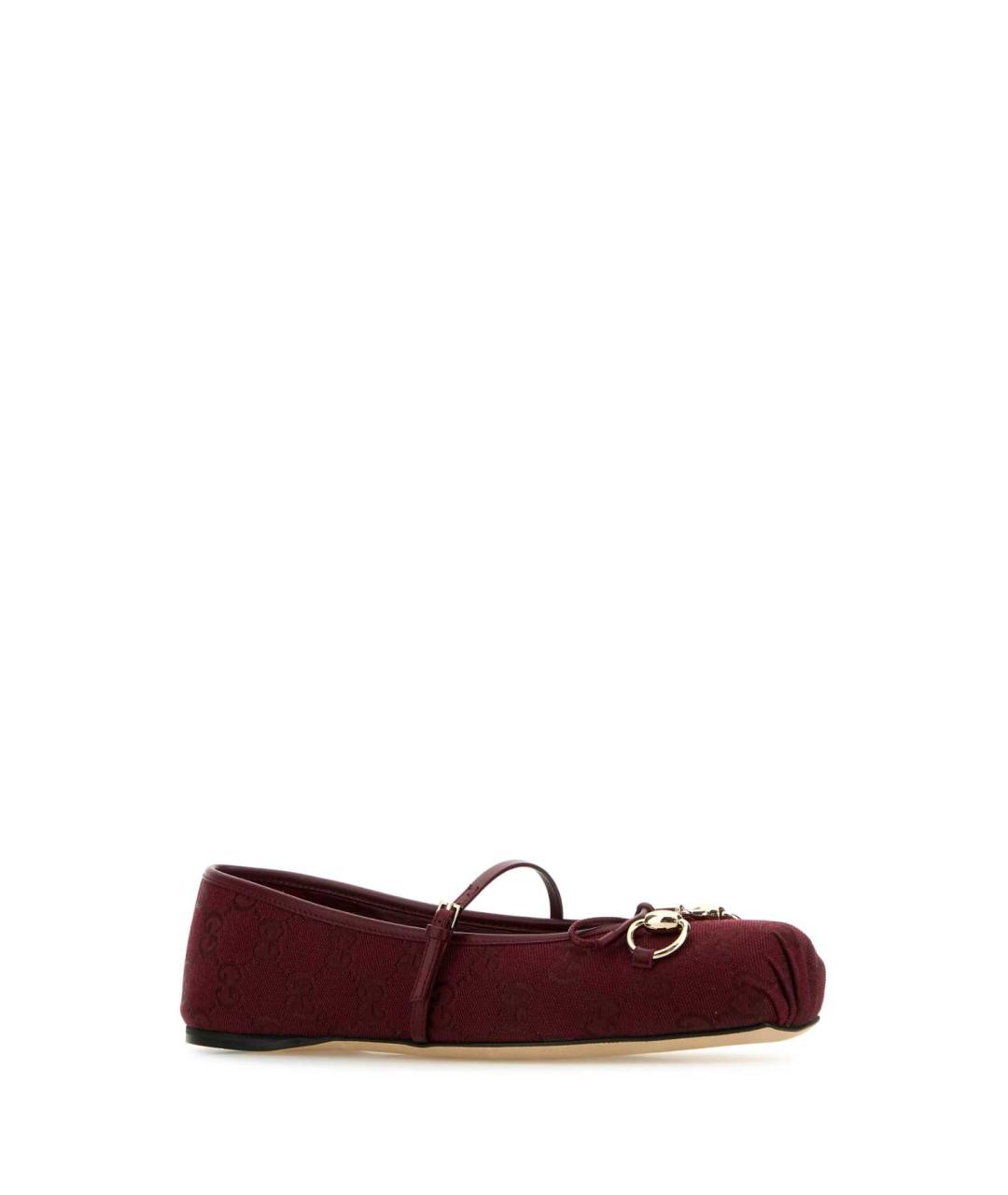 GUCCI Бордовые балетки, фото 2