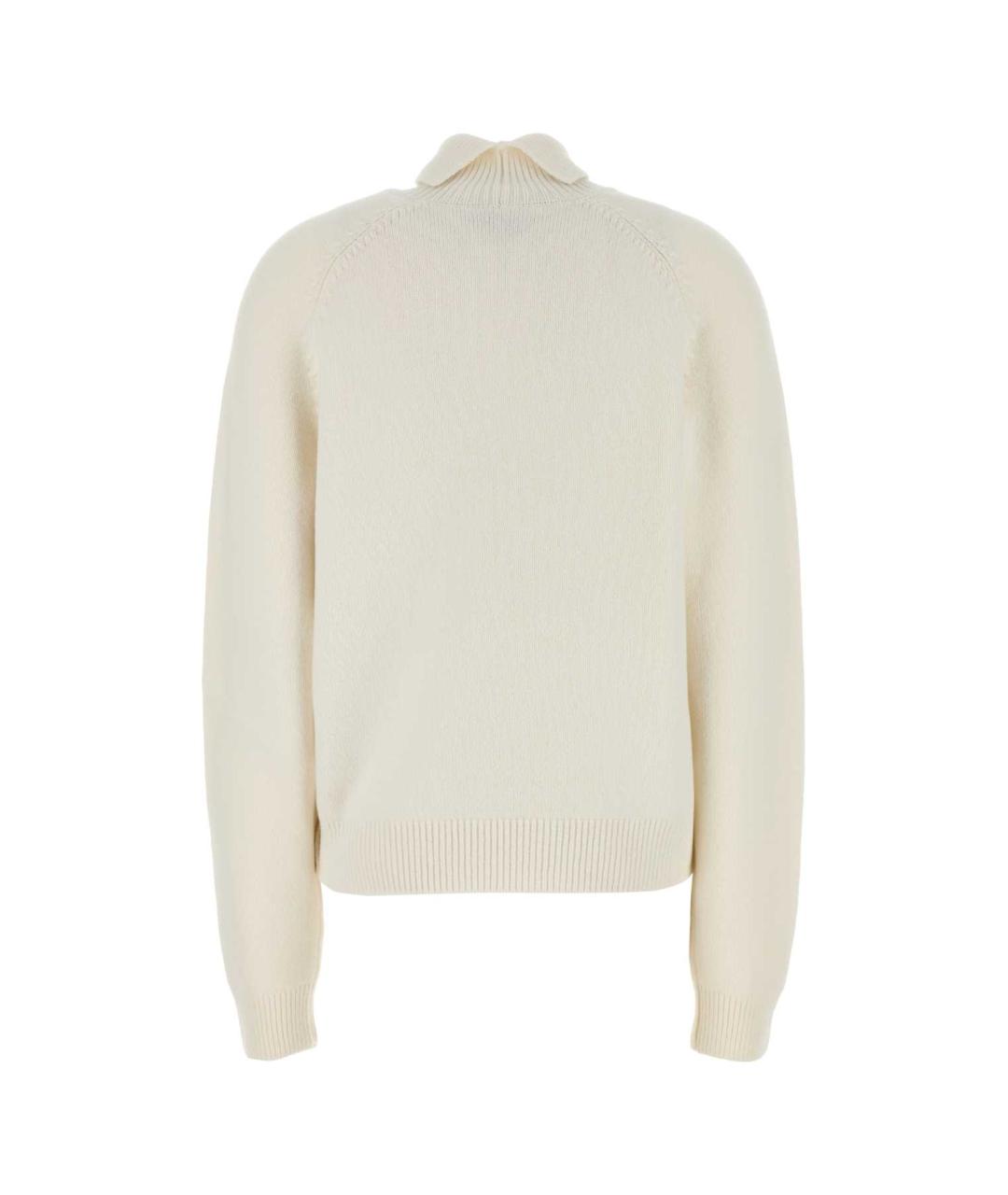 FENDI Белый кашемировый джемпер / свитер, фото 2