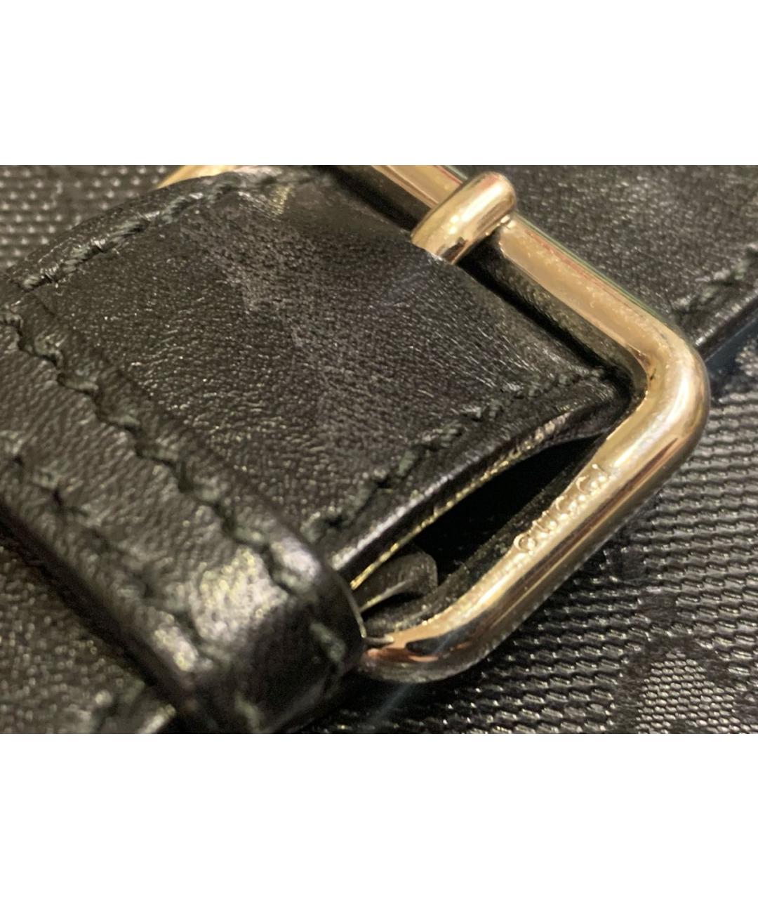 GUCCI Черная сумка на плечо из лакированной кожи, фото 7