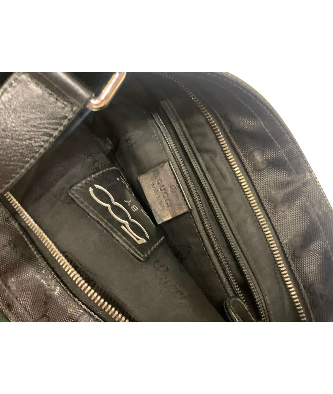 GUCCI Черная сумка на плечо из лакированной кожи, фото 3
