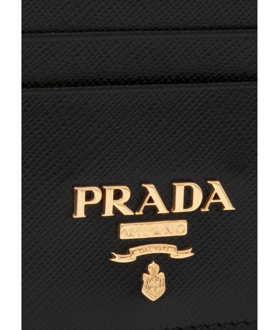 PRADA Черный кожаный кардхолдер, фото 4