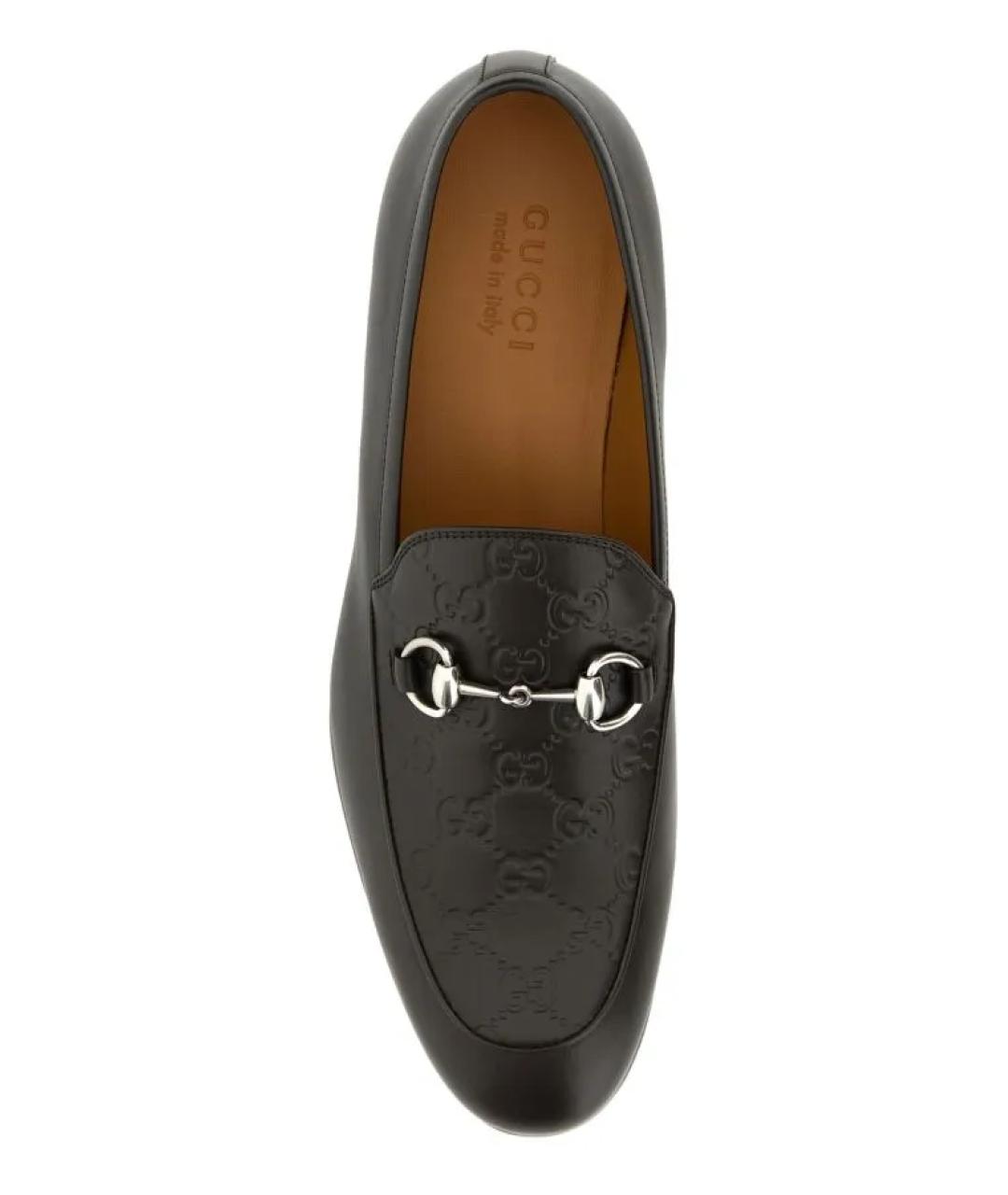 GUCCI Коричневые кожаные лоферы, фото 4