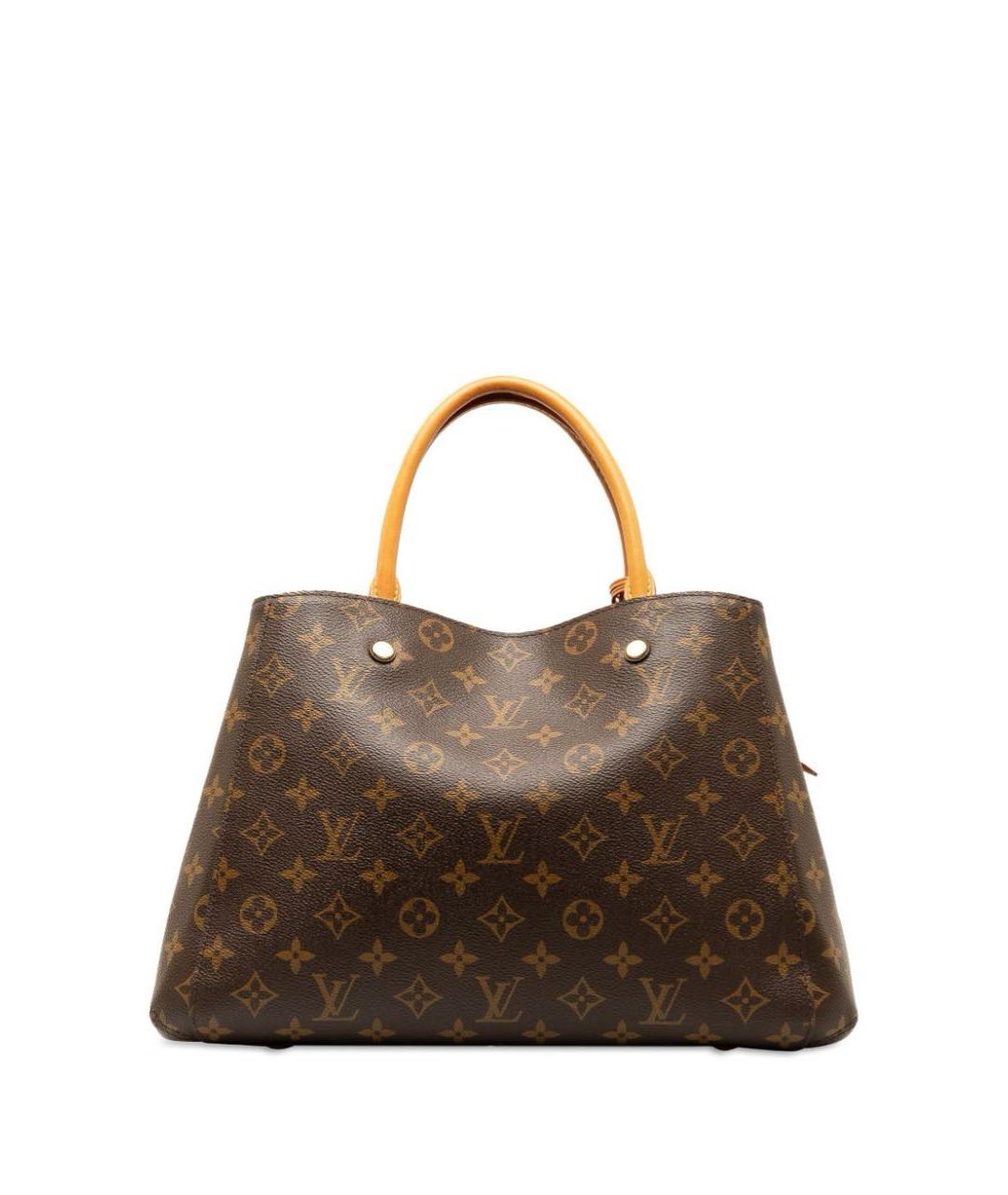 LOUIS VUITTON Коричневая кожаная сумка через плечо, фото 1