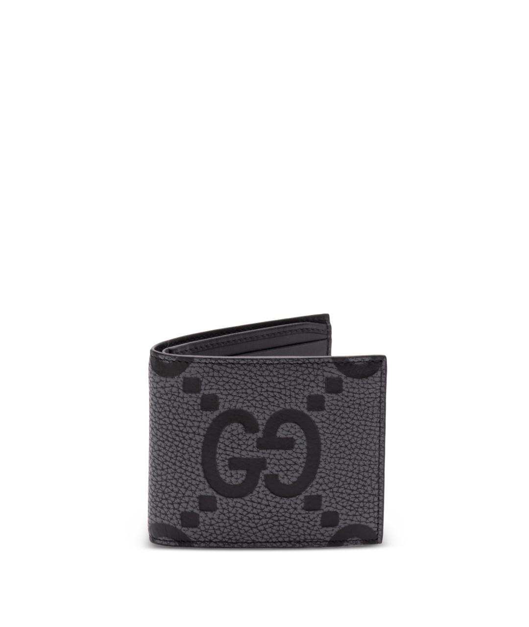 GUCCI Серый кожаный кошелек, фото 1