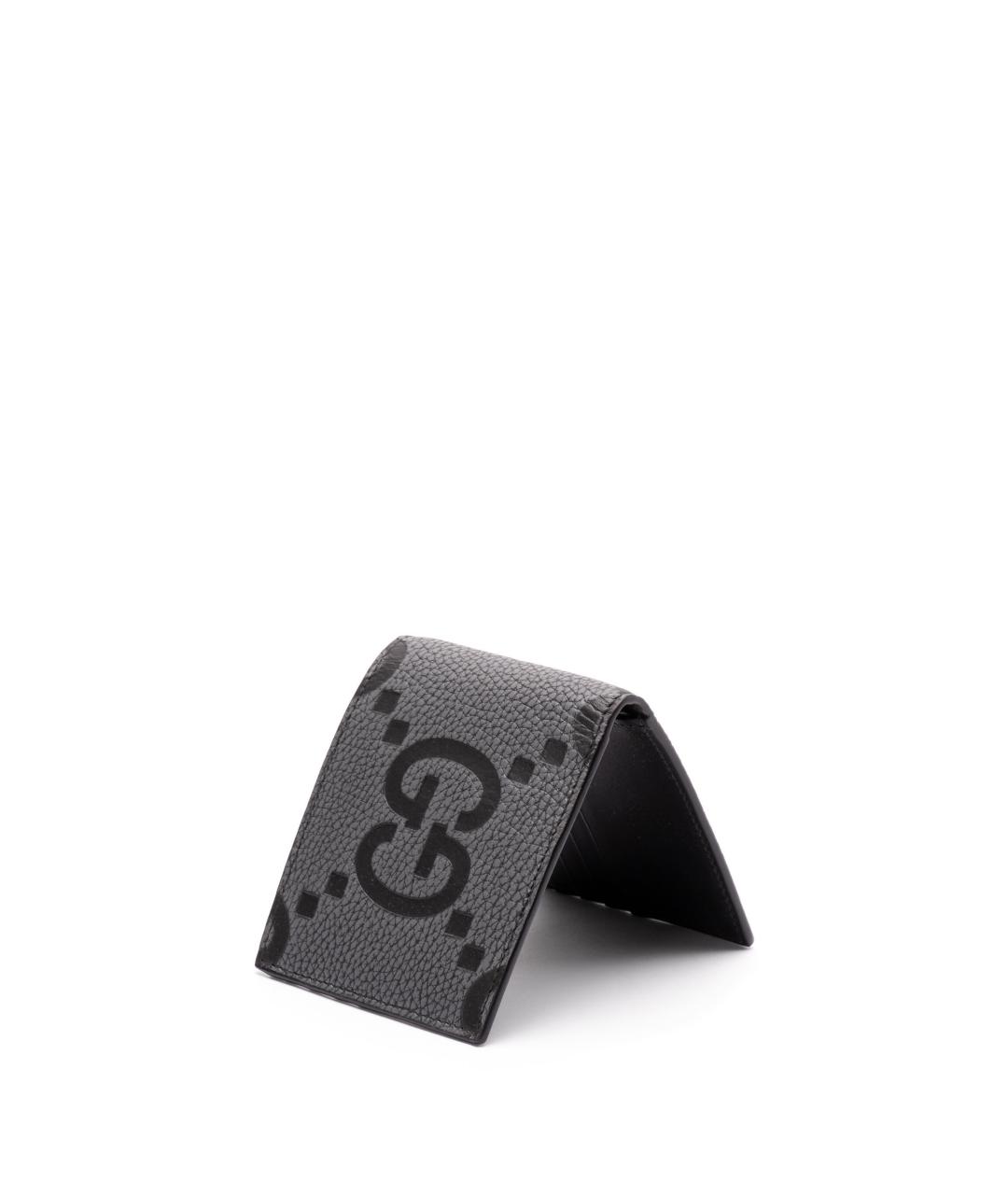 GUCCI Серый кожаный кошелек, фото 2