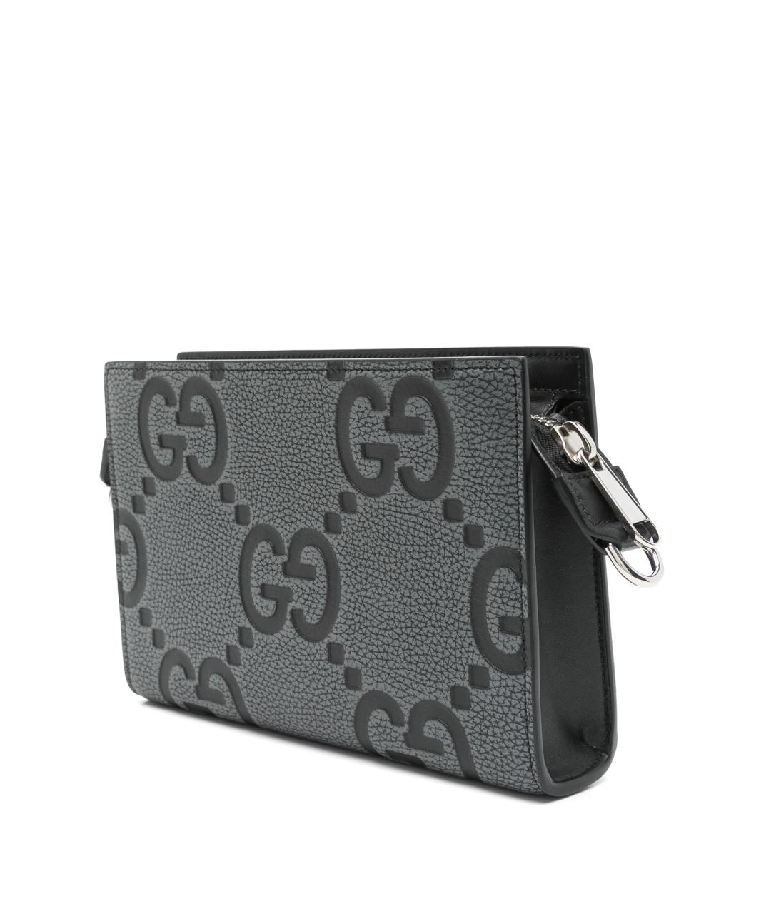 GUCCI Серая кожаная сумка на плечо, фото 3