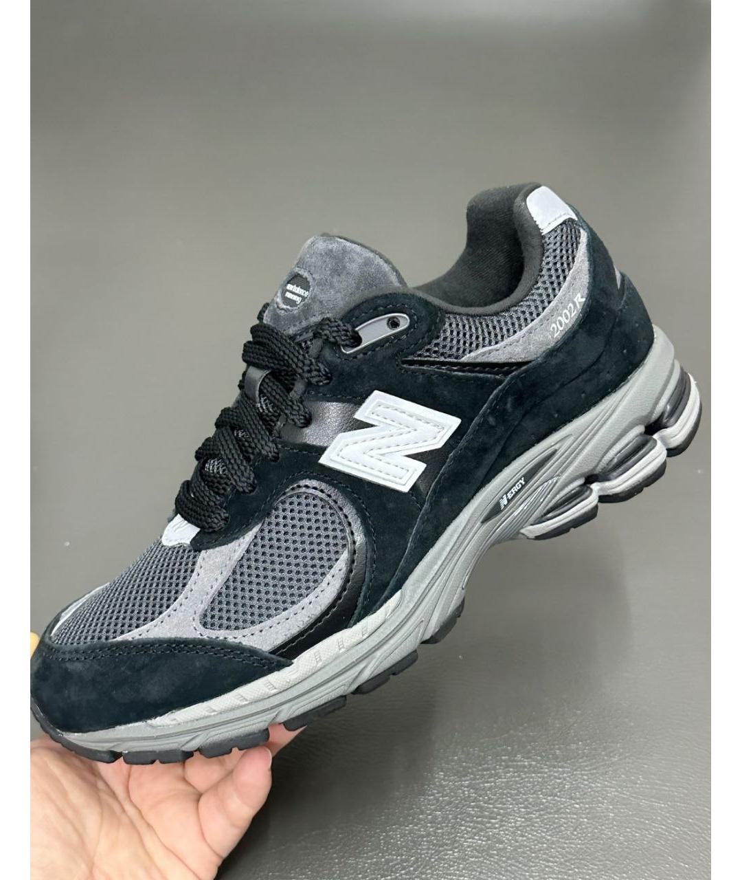 NEW BALANCE Черные замшевые низкие кроссовки / кеды, фото 3