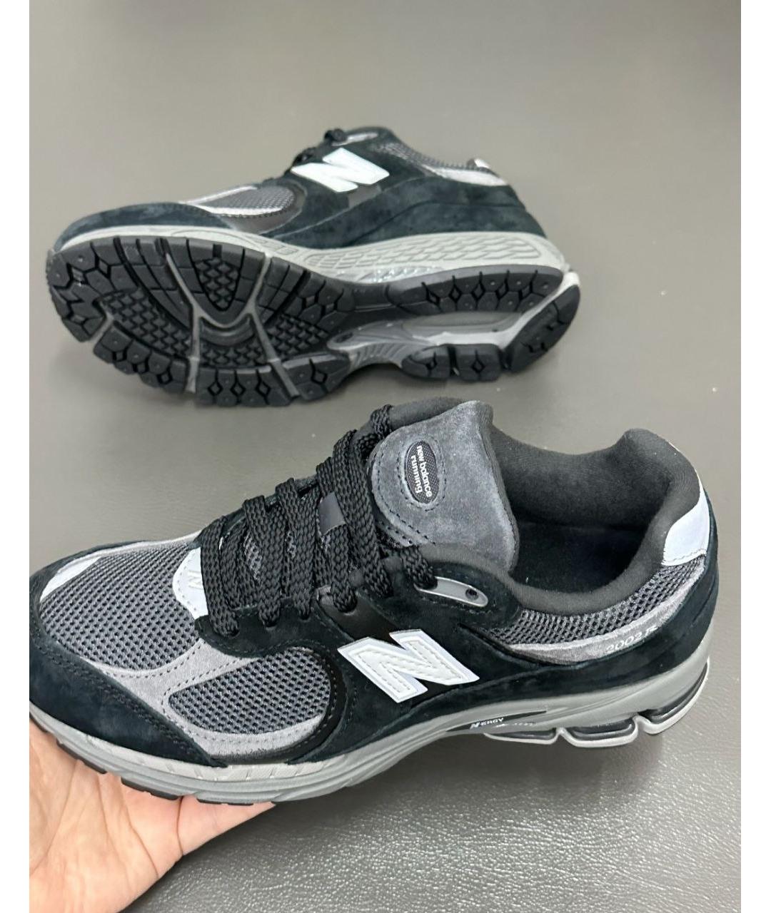 NEW BALANCE Черные замшевые низкие кроссовки / кеды, фото 2