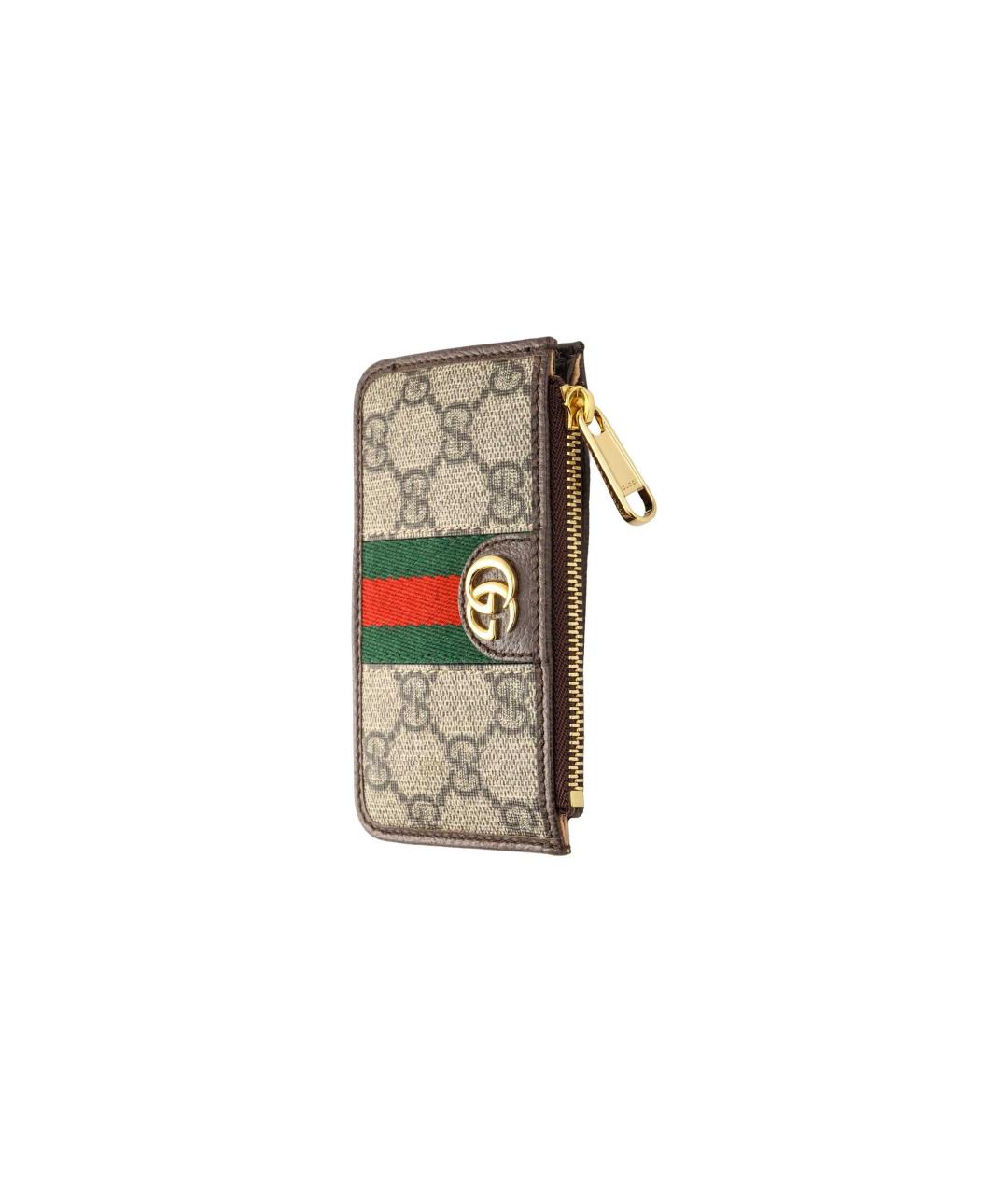 GUCCI Коричневый кардхолдер, фото 3