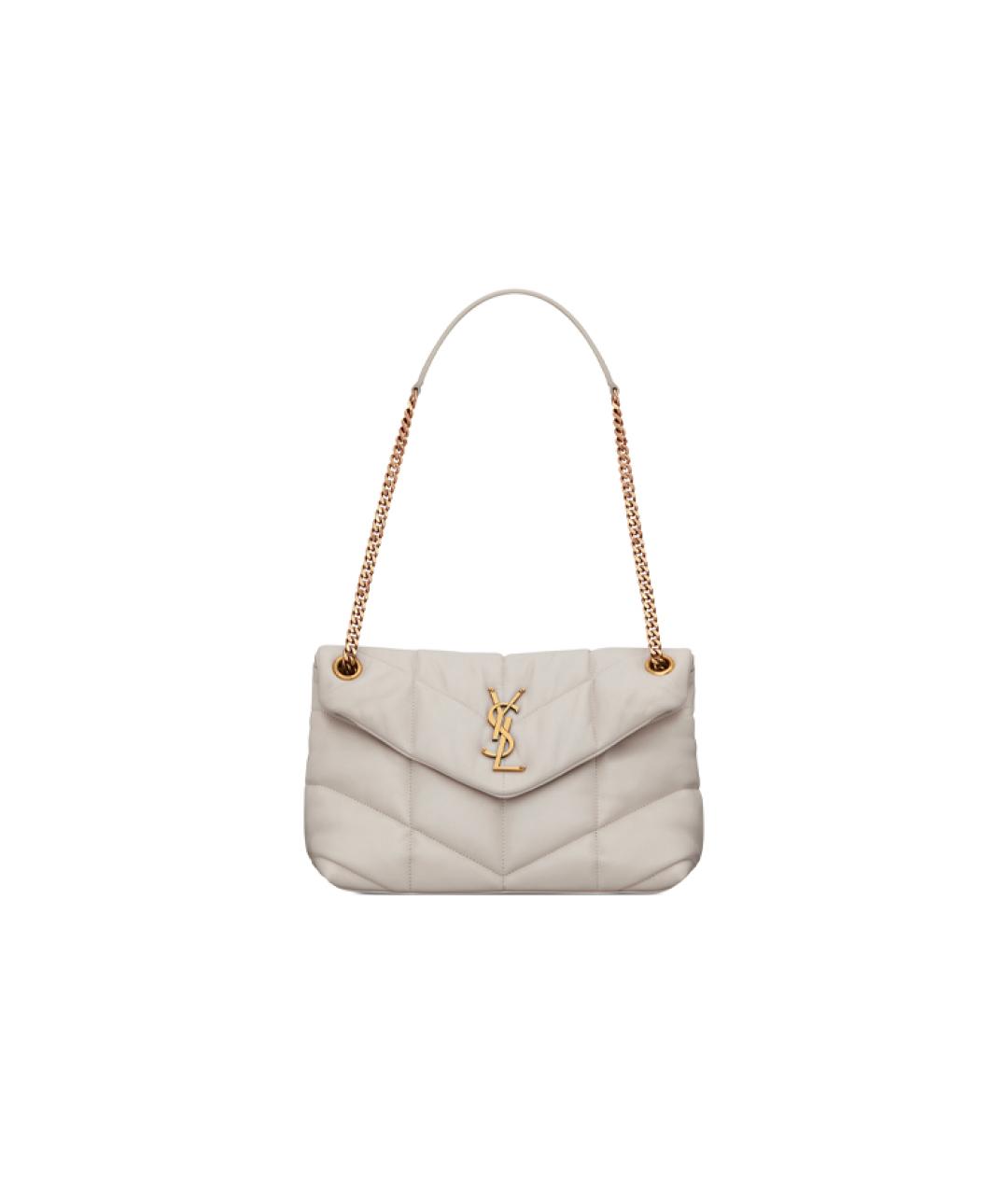 SAINT LAURENT Серая сумка через плечо, фото 1