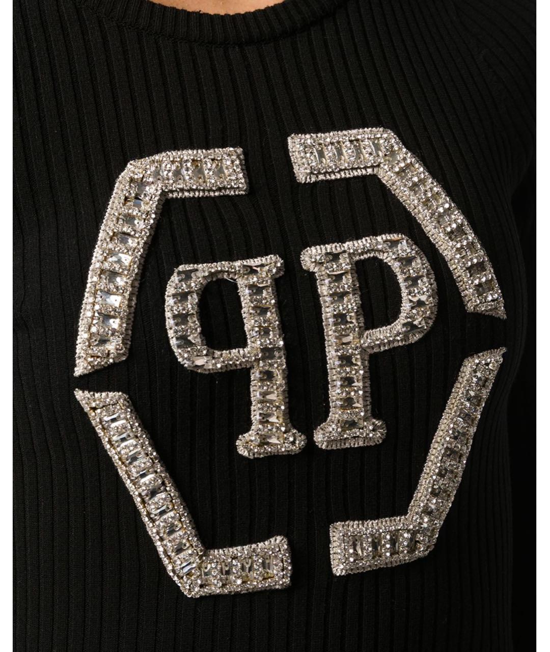 PHILIPP PLEIN Черное коктейльное платье, фото 3