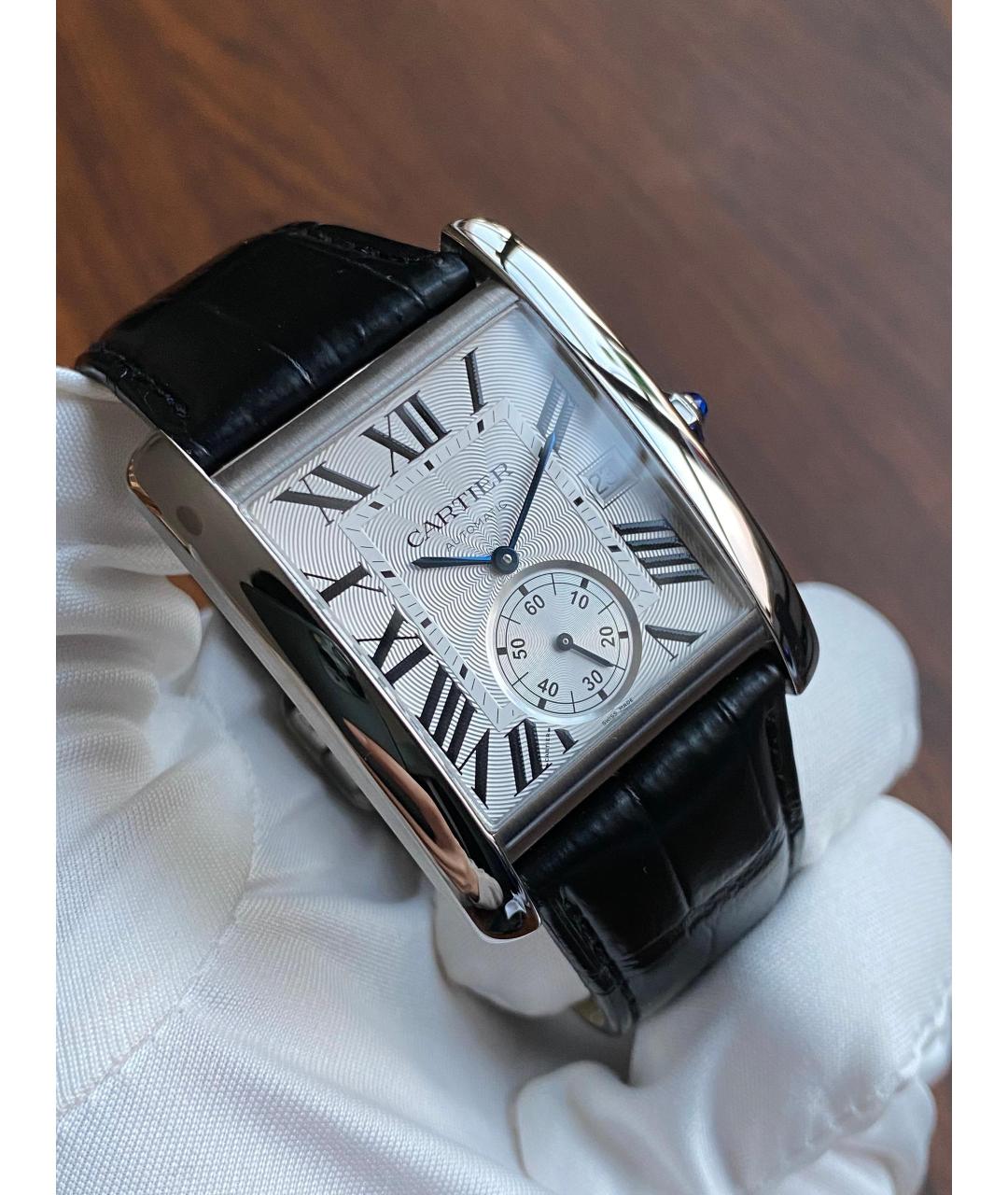 CARTIER Черные часы, фото 2