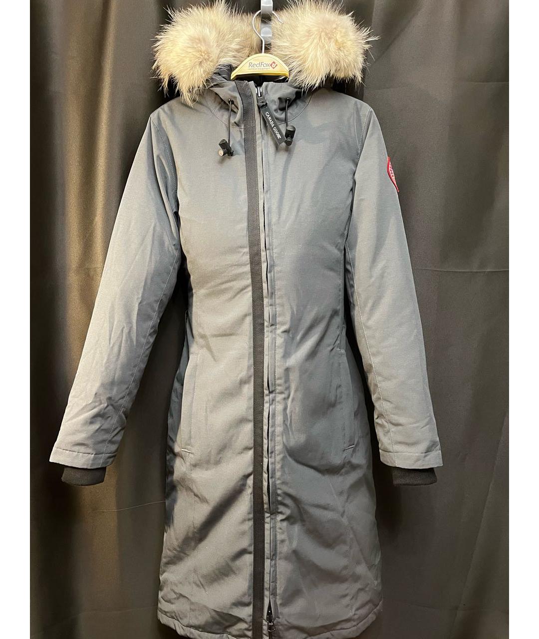 CANADA GOOSE Серое пальто, фото 3