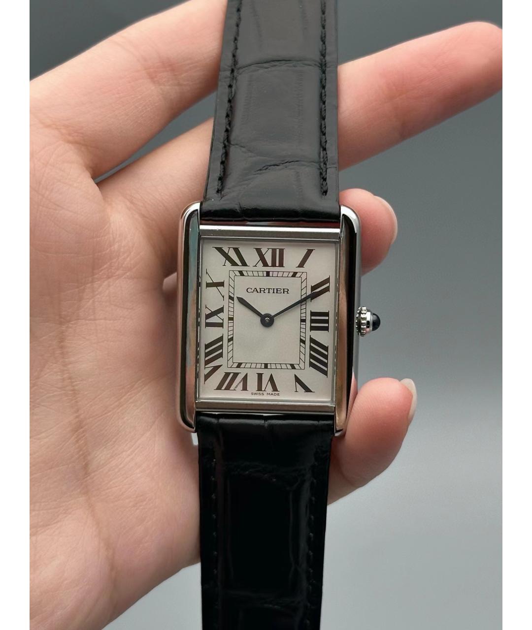 CARTIER Белые часы, фото 5