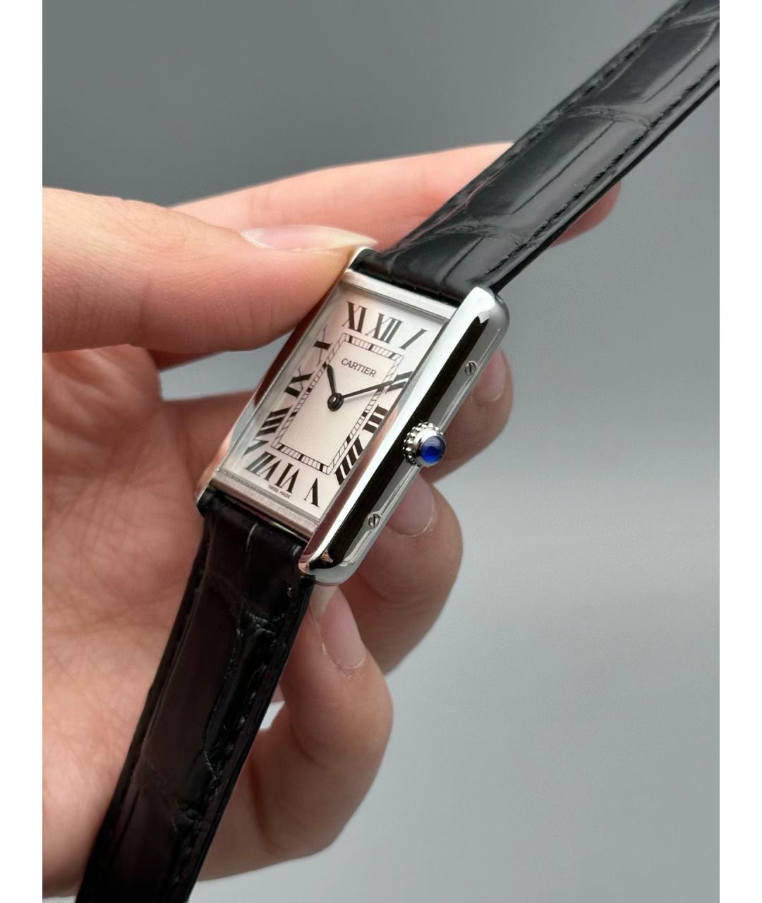 CARTIER Белые часы, фото 4