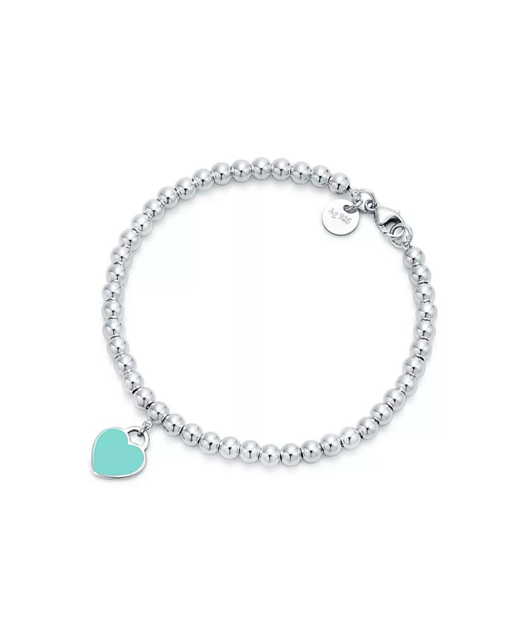 TIFFANY&CO Бирюзовый серебряный браслет, фото 2