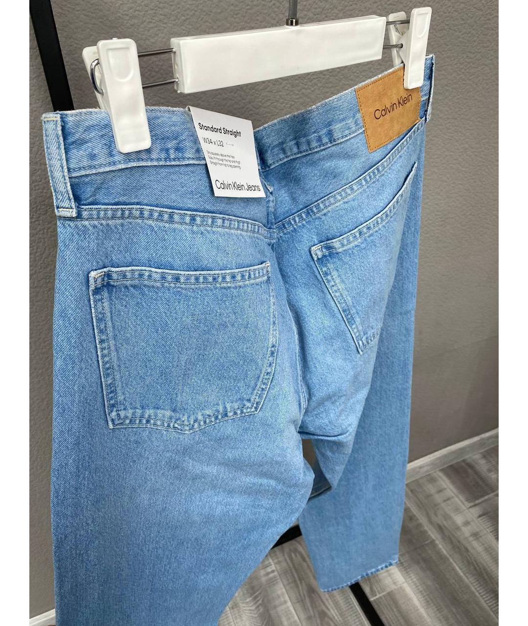 CALVIN KLEIN JEANS Голубые прямые джинсы, фото 2