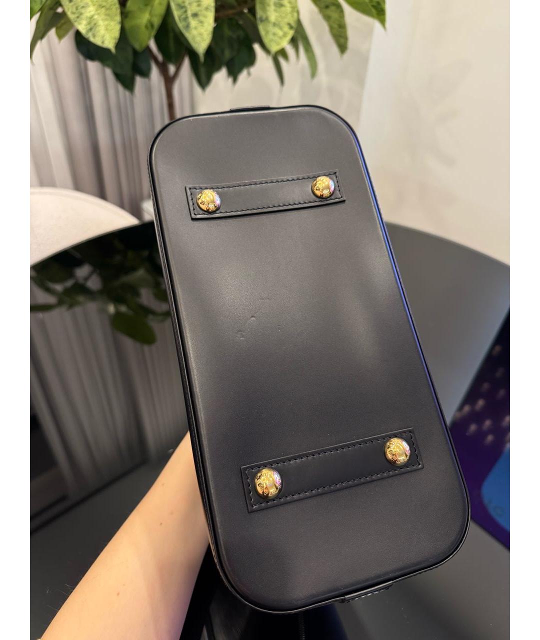 LOUIS VUITTON Хаки кожаная сумка с короткими ручками, фото 5