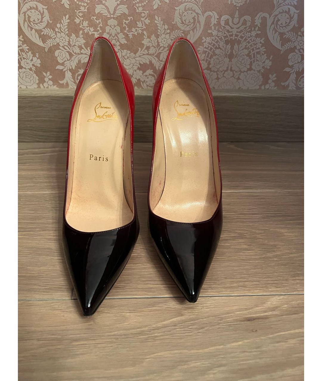 CHRISTIAN LOUBOUTIN Черные туфли из лакированной кожи, фото 2