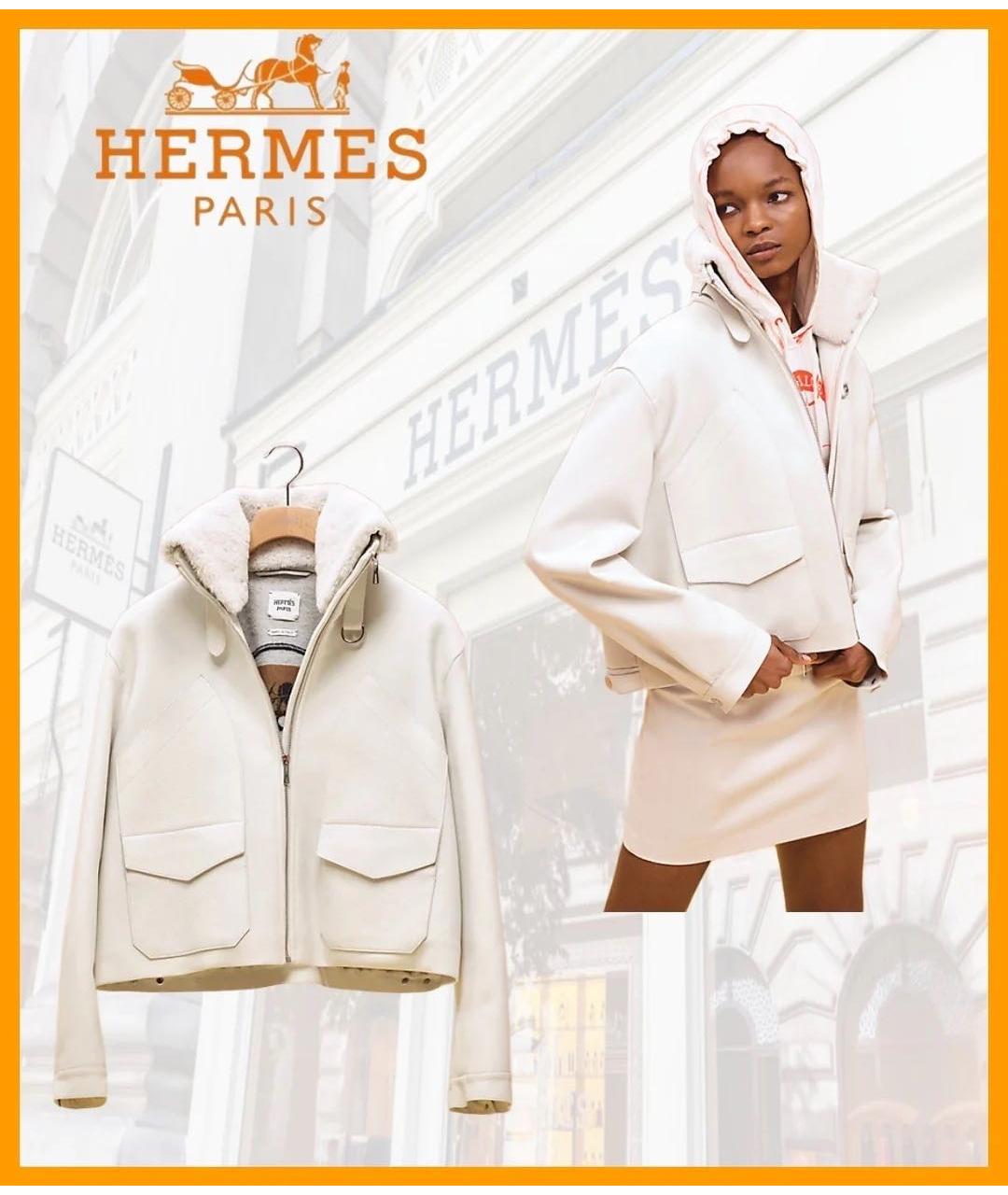 HERMES Бежевая куртка, фото 4