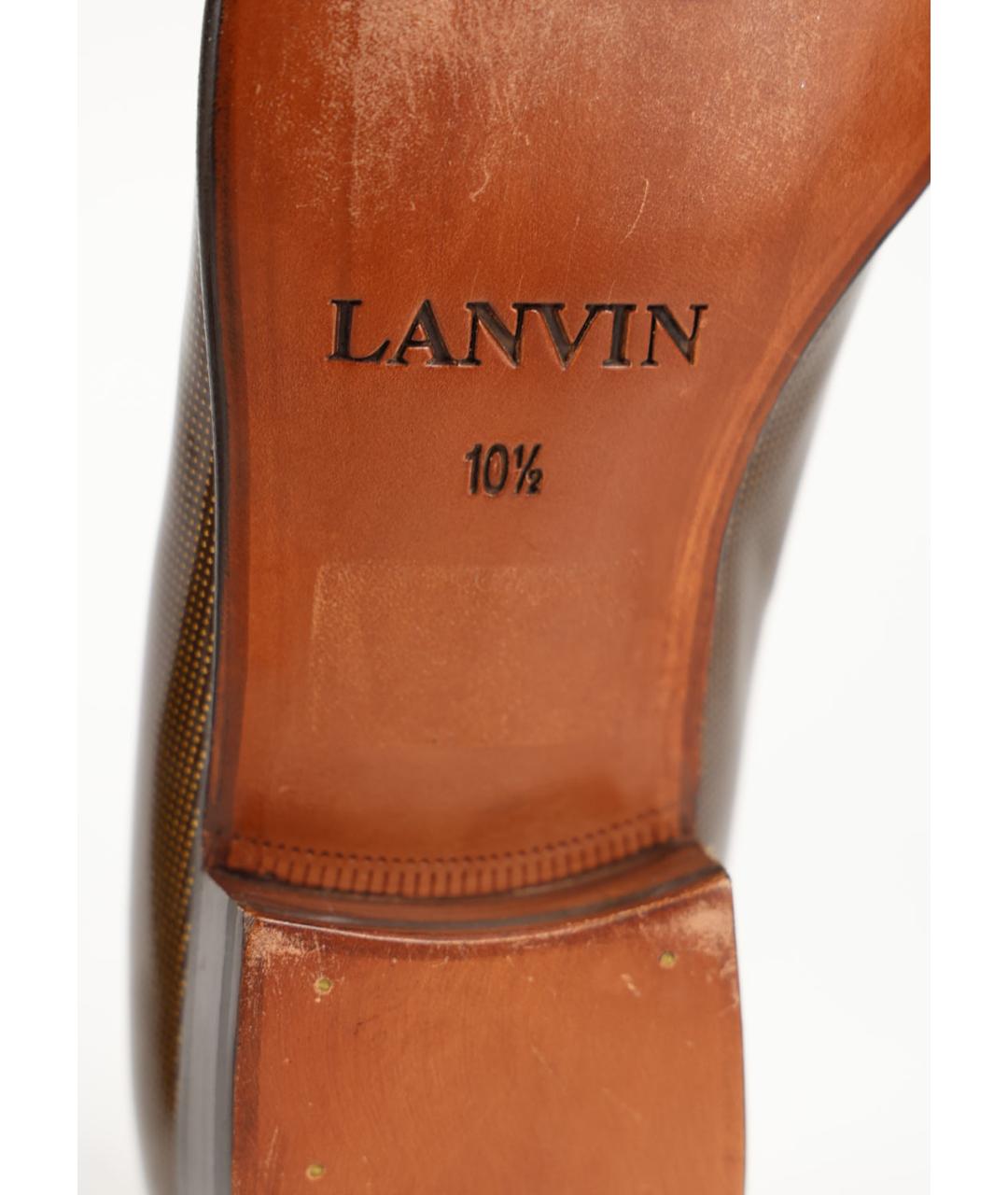 LANVIN Коричневые туфли из лакированной кожи, фото 5