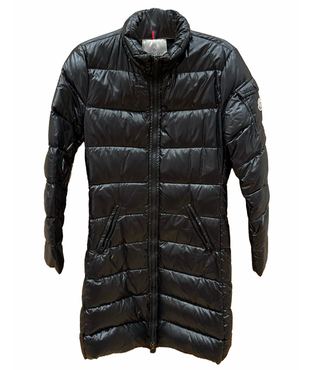 MONCLER Черный пуховик, фото 1