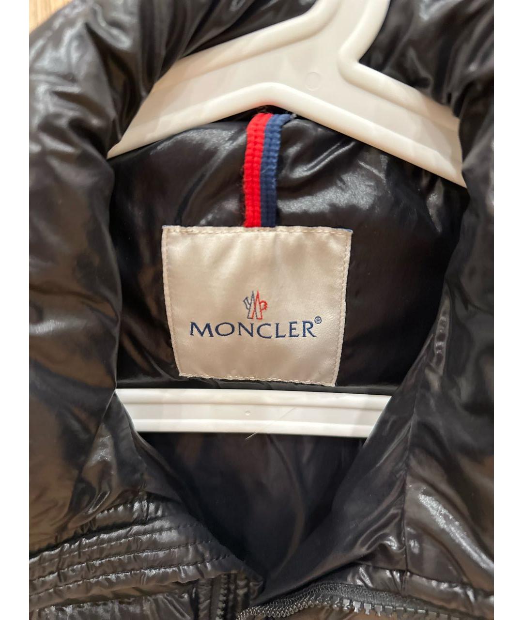 MONCLER Черный пуховик, фото 3