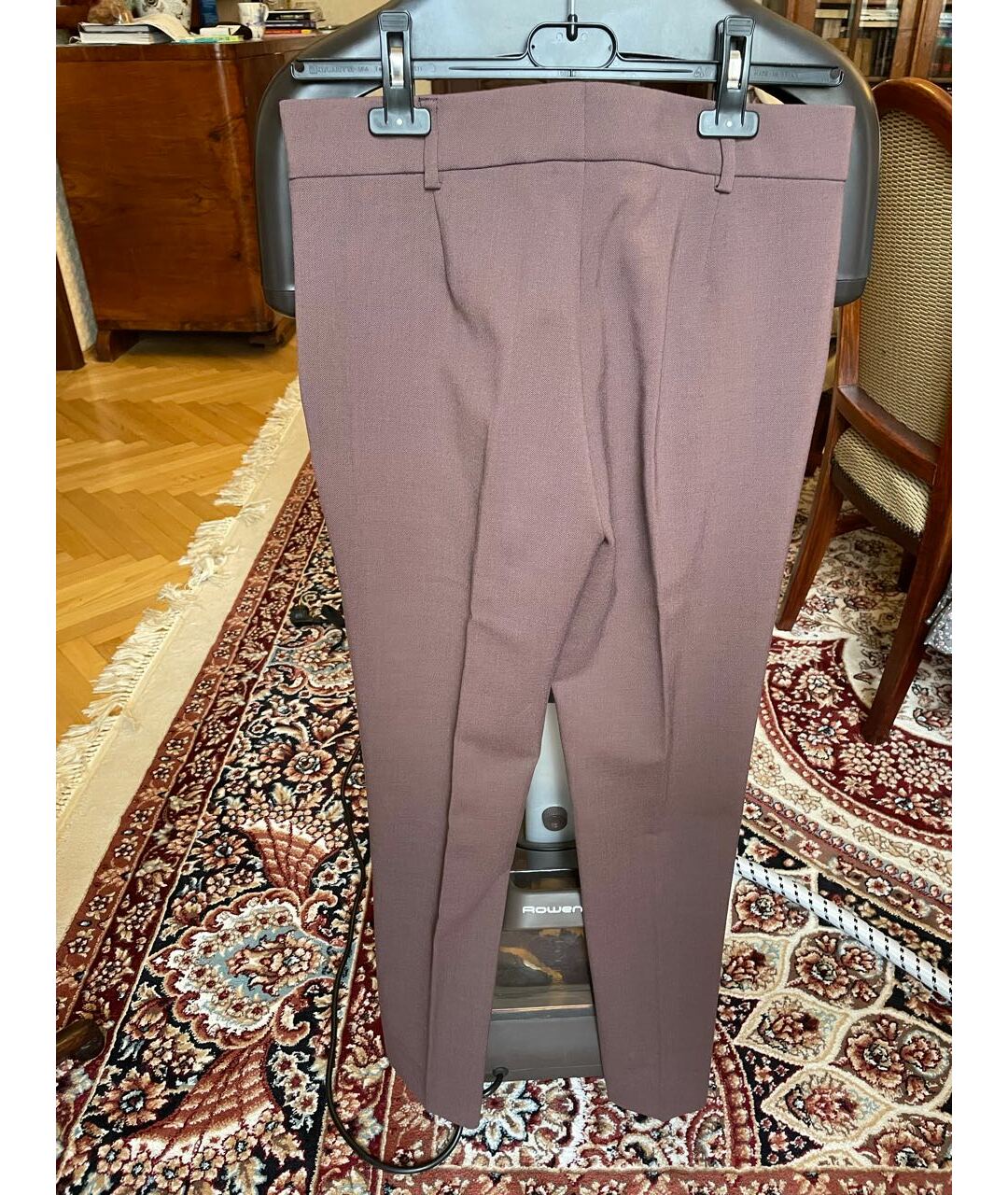 MISSONI Коричневые шерстяные прямые брюки, фото 4