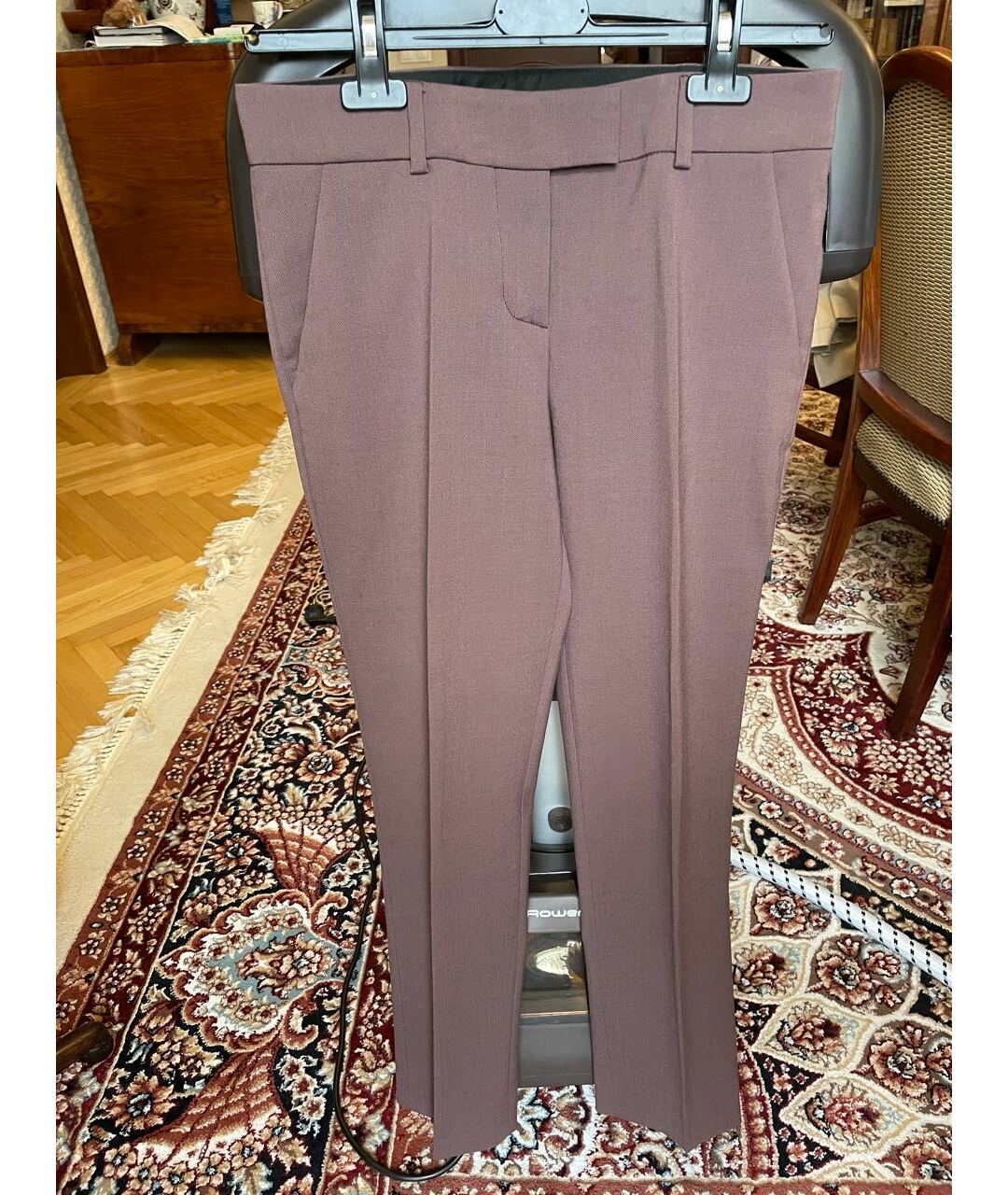 MISSONI Коричневые шерстяные прямые брюки, фото 5