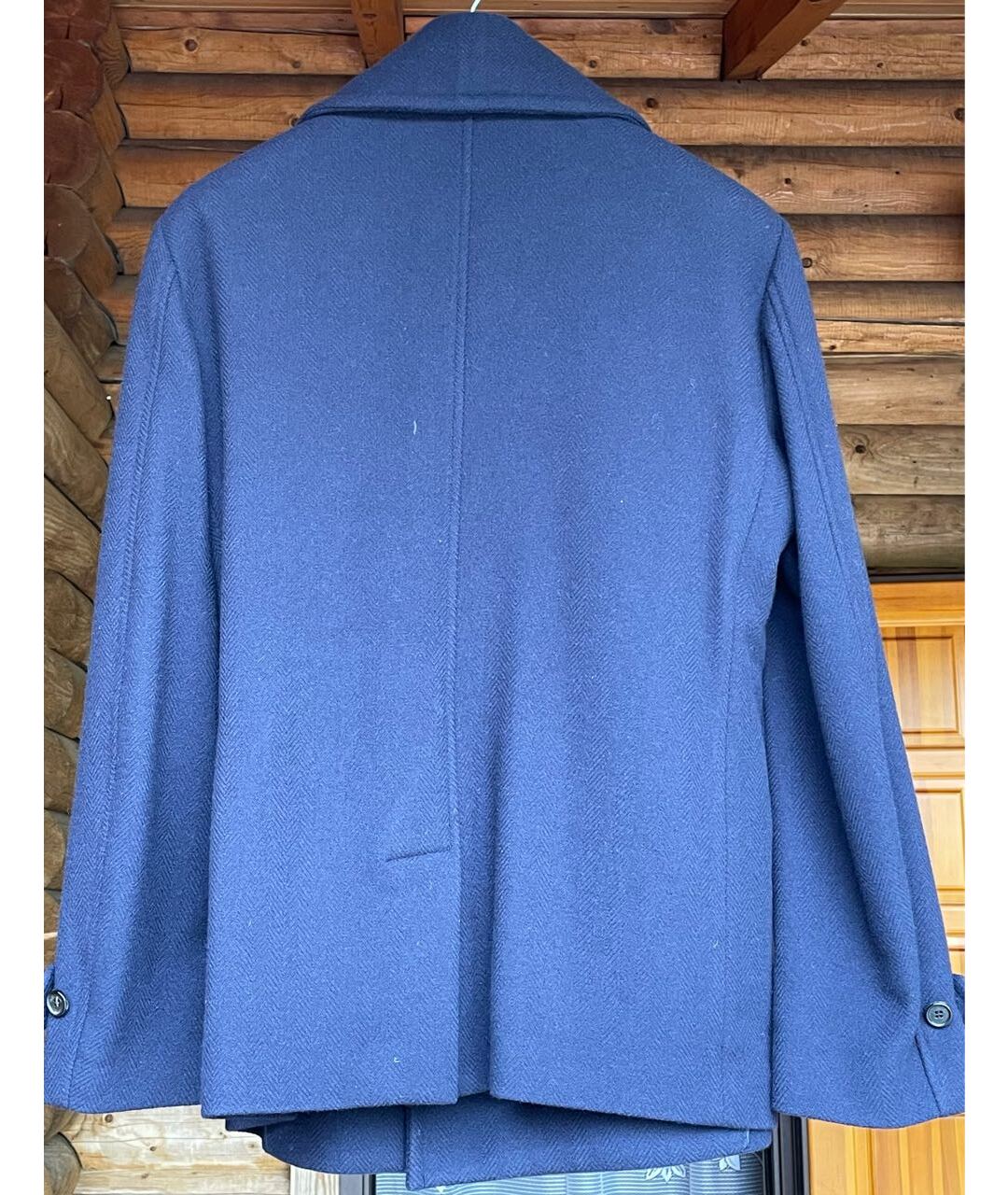 RALPH LAUREN Синее кашемировое пальто, фото 2