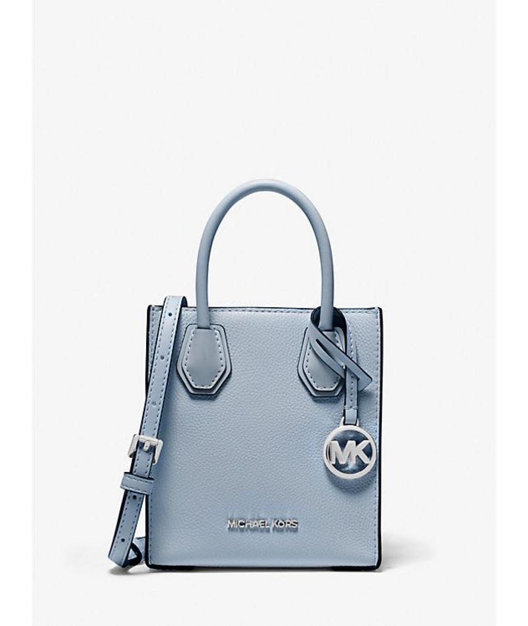 MICHAEL KORS Голубая кожаная сумка через плечо, фото 7