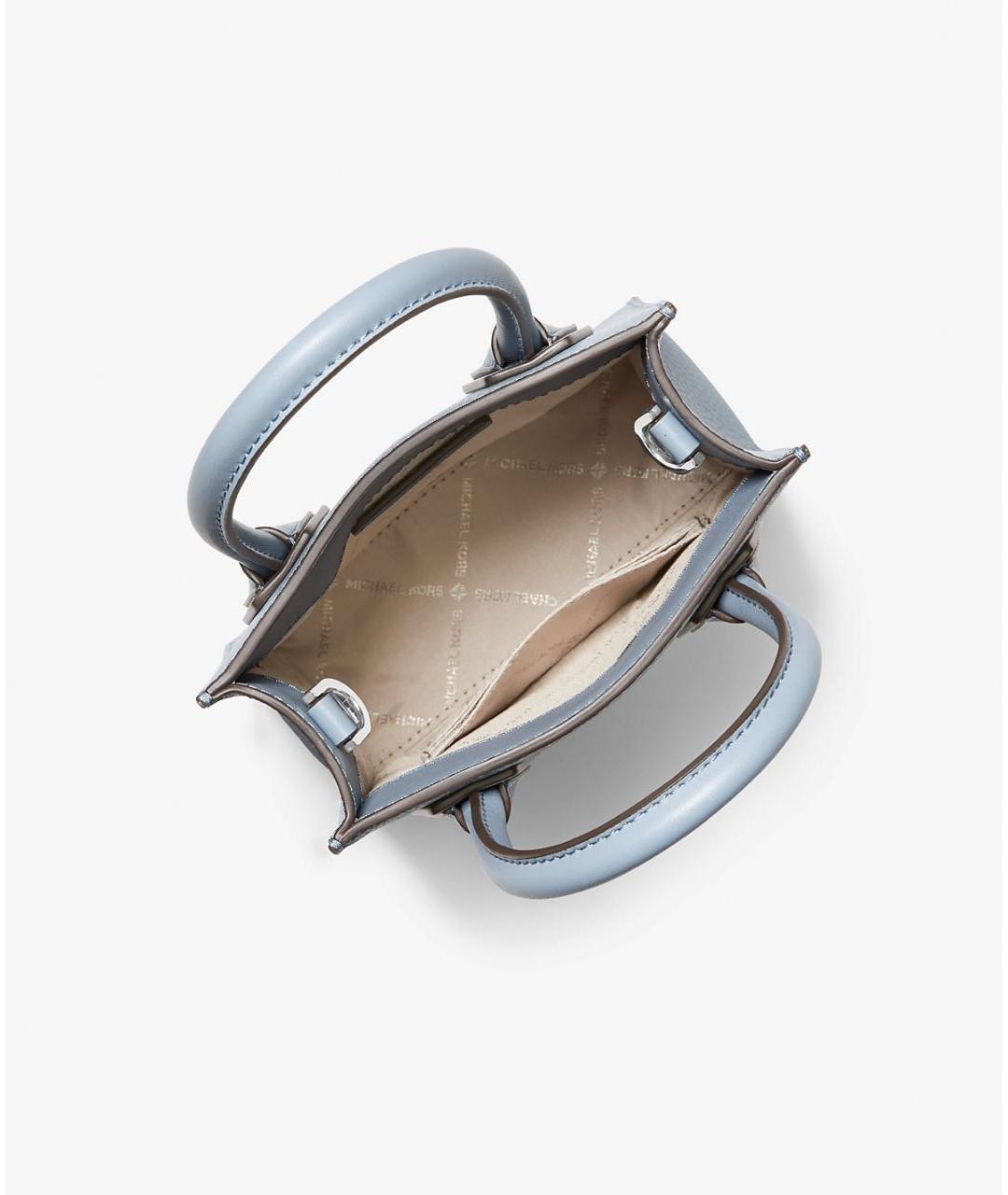 MICHAEL KORS Голубая кожаная сумка через плечо, фото 6