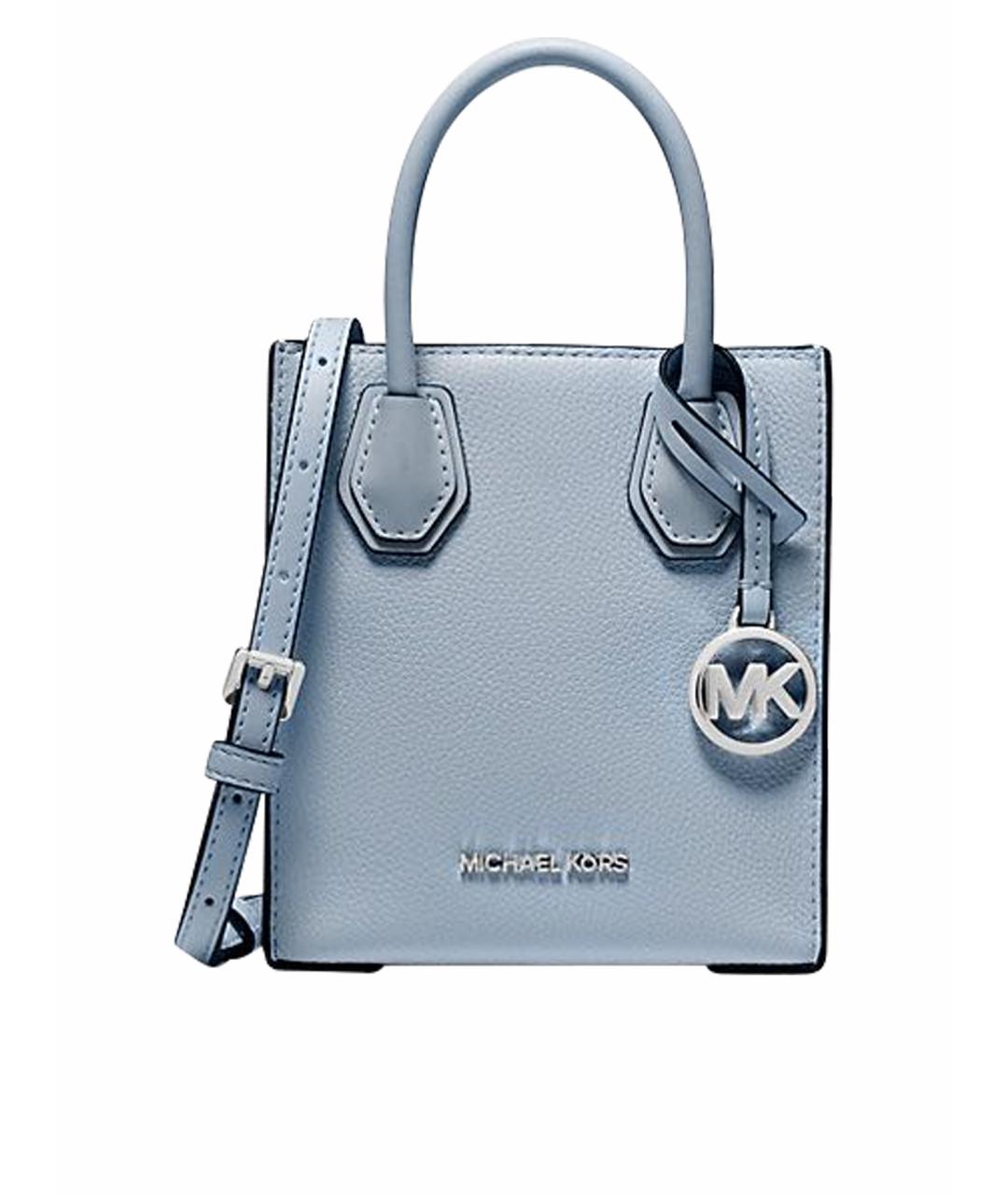 MICHAEL KORS Голубая кожаная сумка через плечо, фото 1
