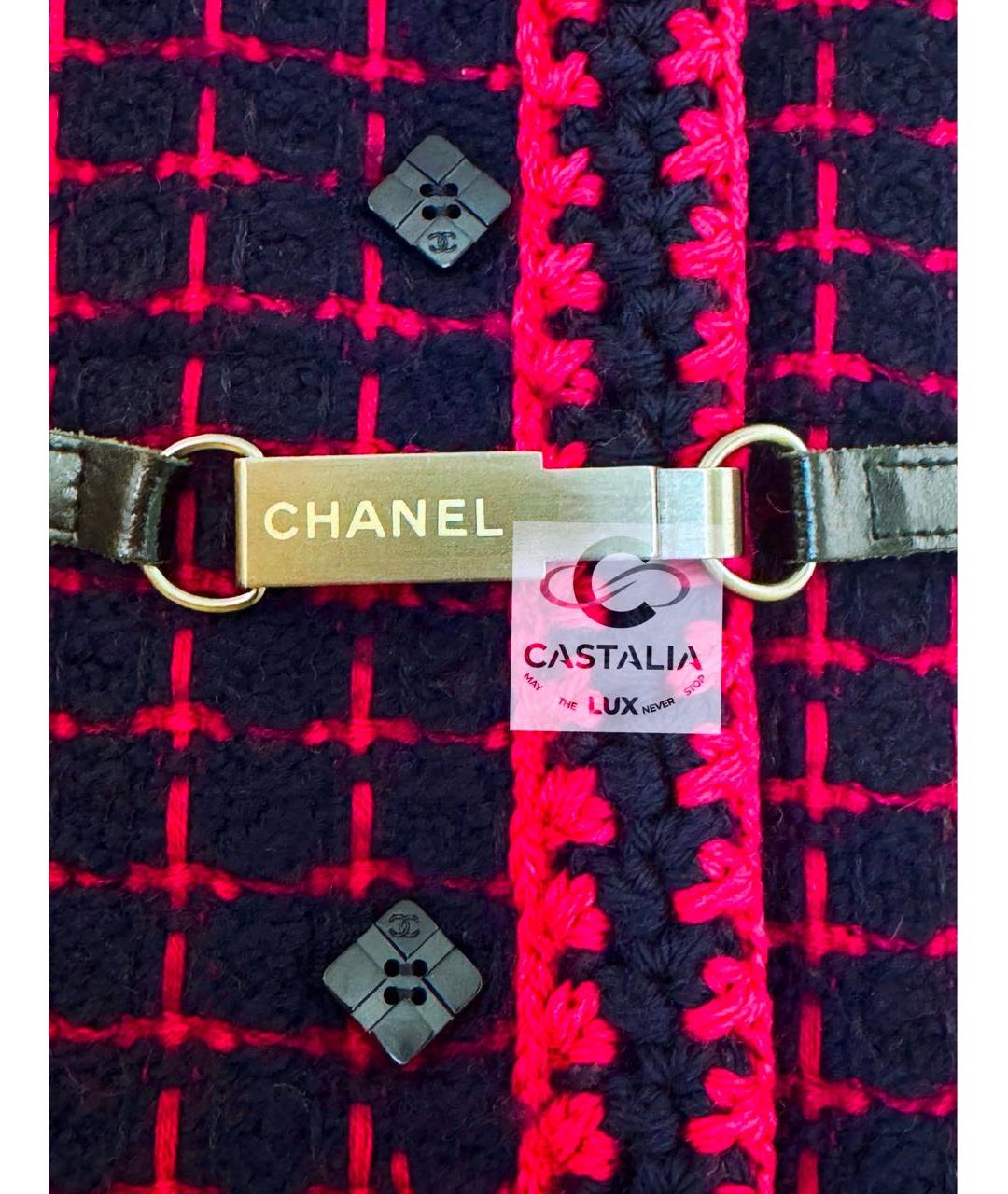 CHANEL Фуксия твидовое пальто, фото 6