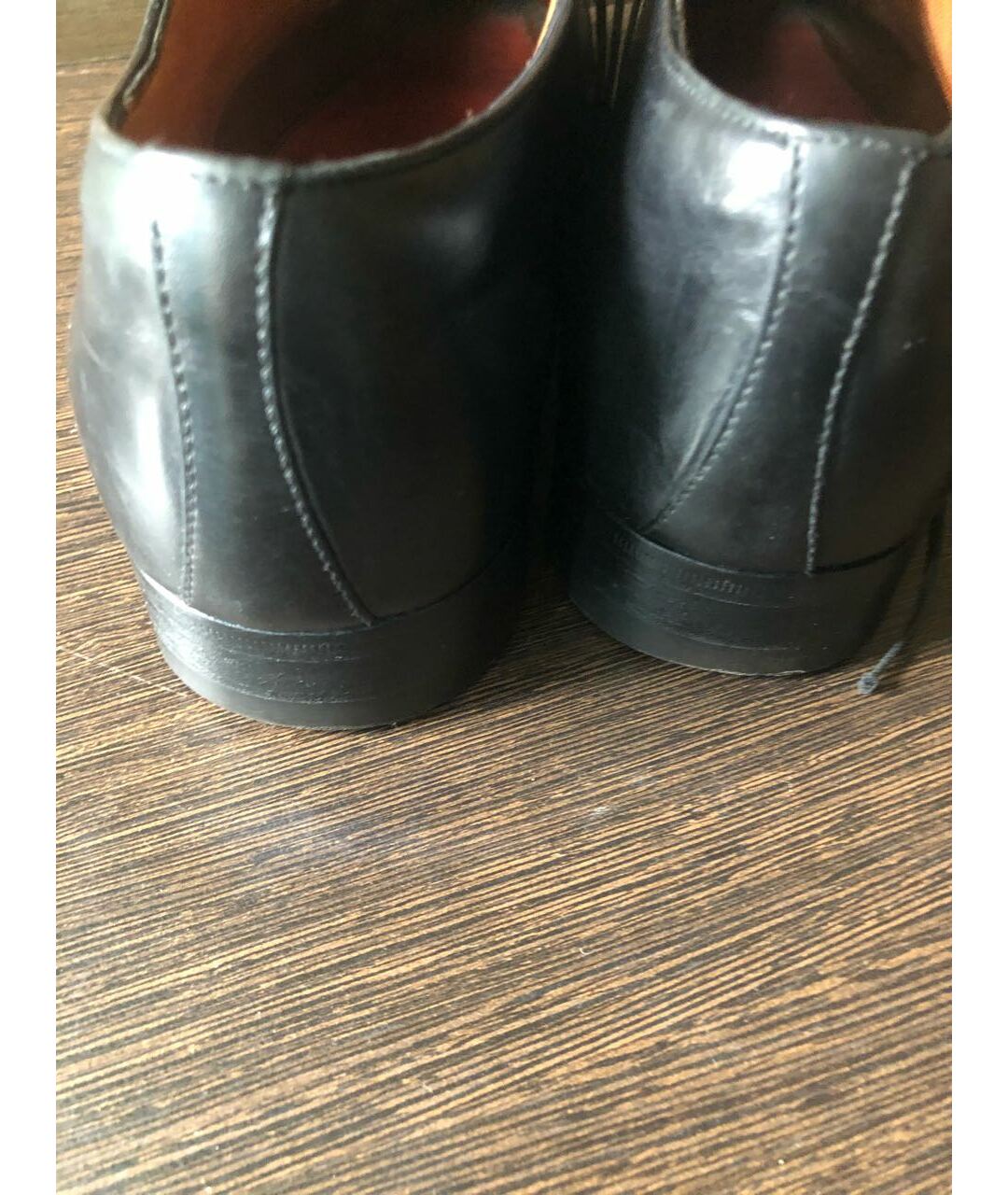 STEFANO RICCI Черные кожаные туфли, фото 4