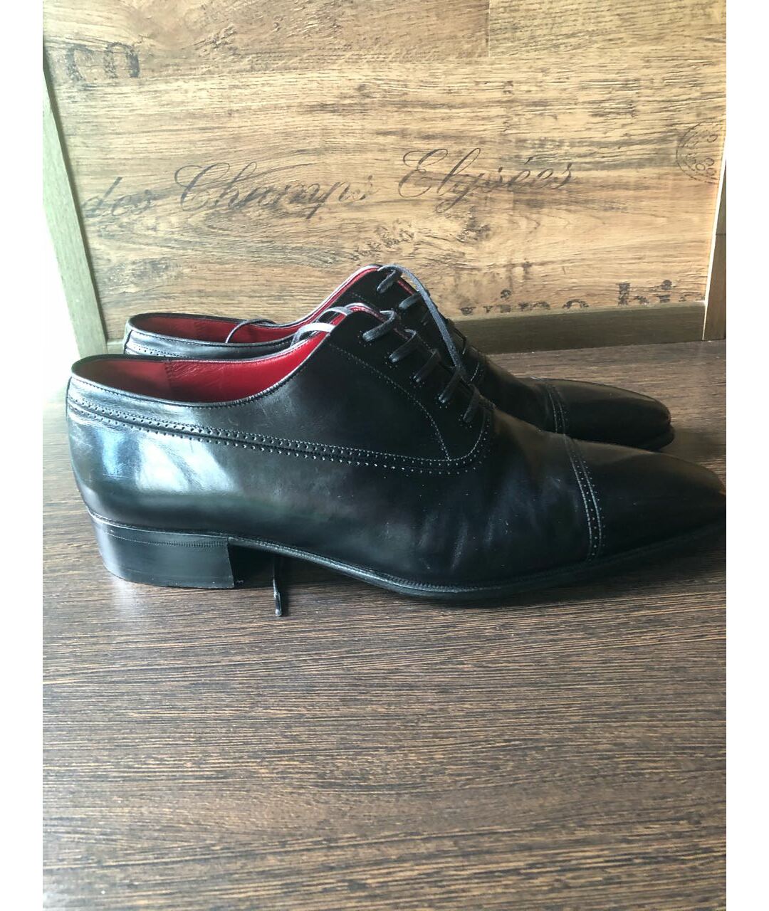 STEFANO RICCI Черные кожаные туфли, фото 9