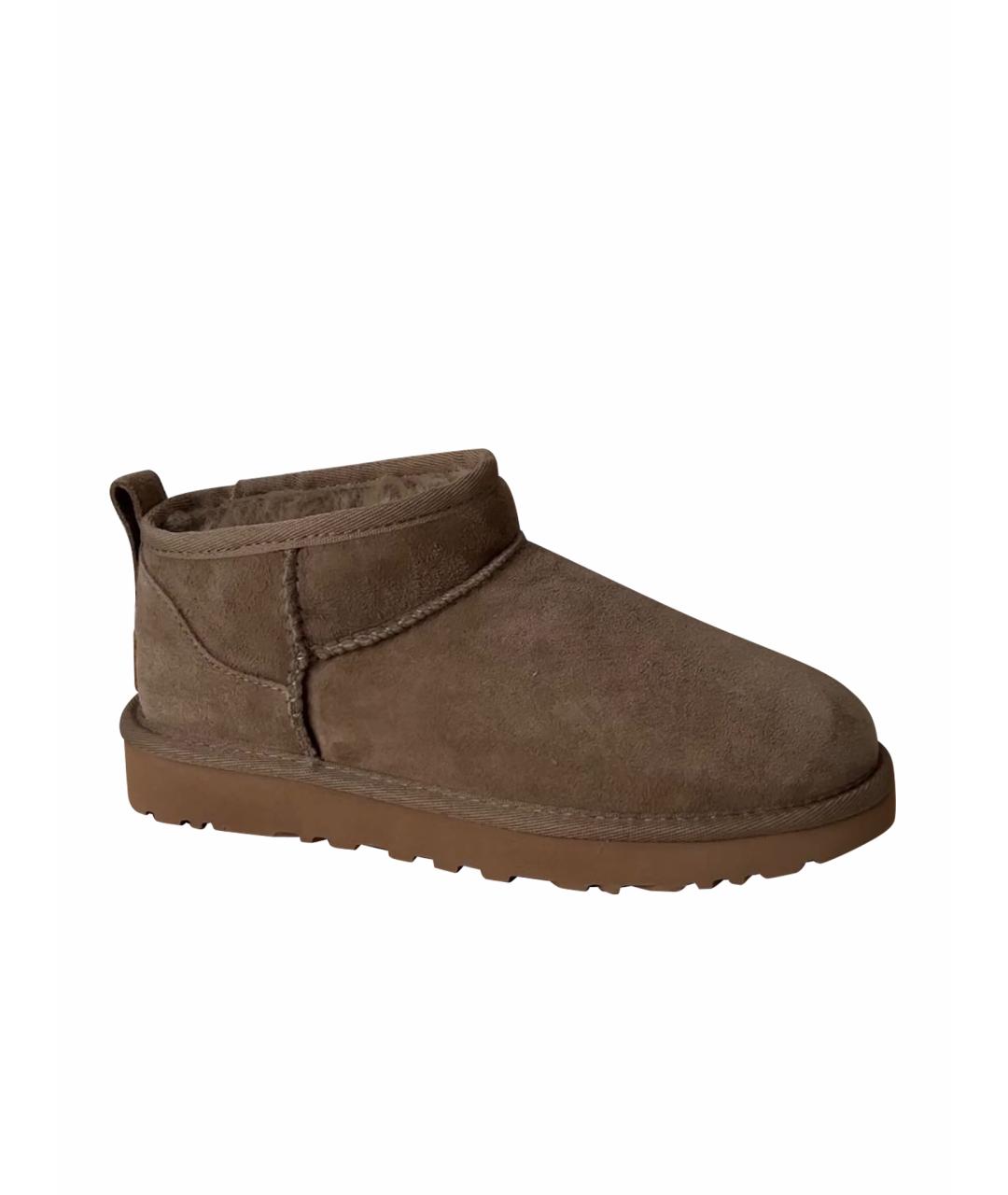 UGG AUSTRALIA Белые замшевые ботинки, фото 1